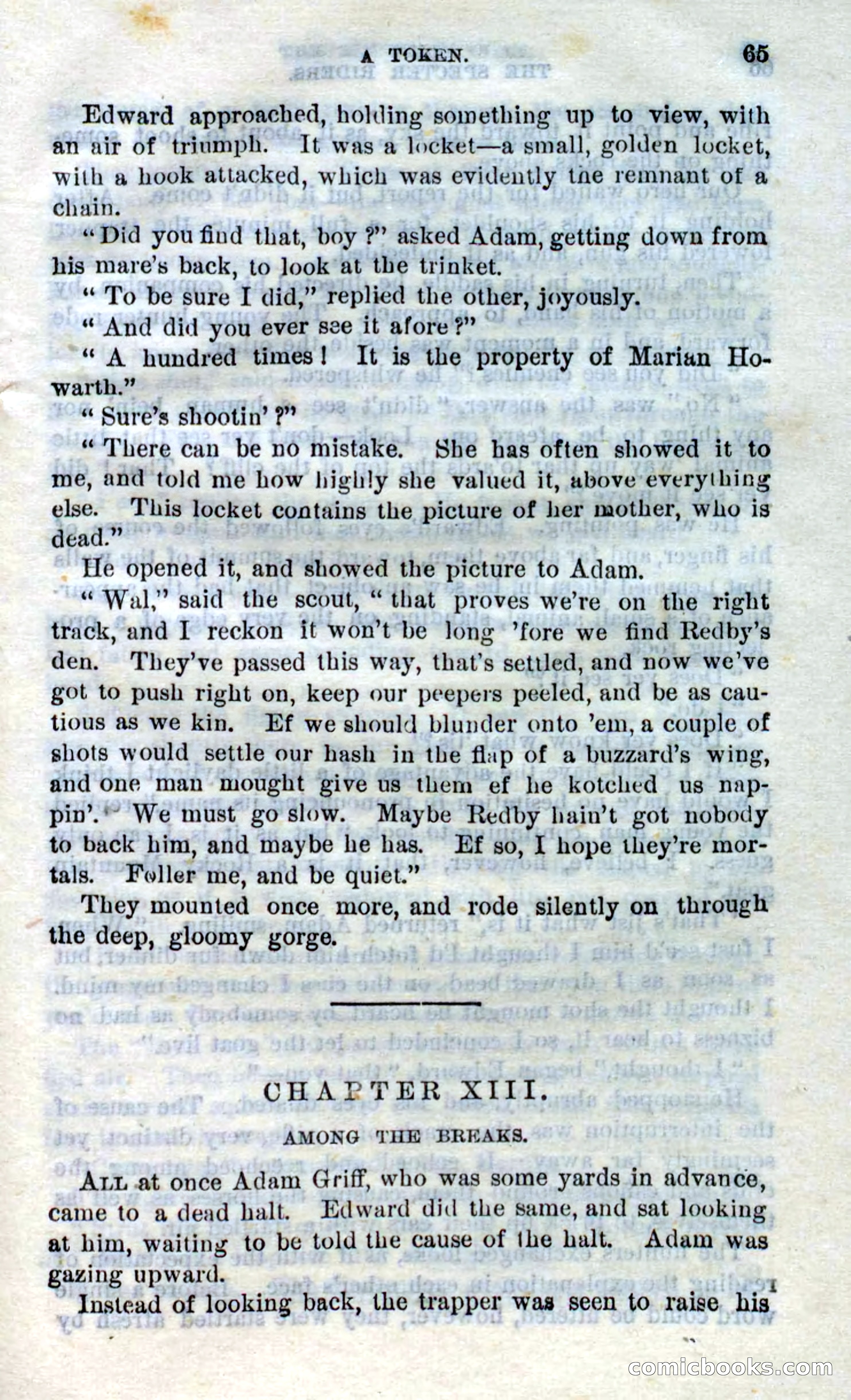 Beadle's Dime Novels No. 268: The Specter Riders — page 63 of 100