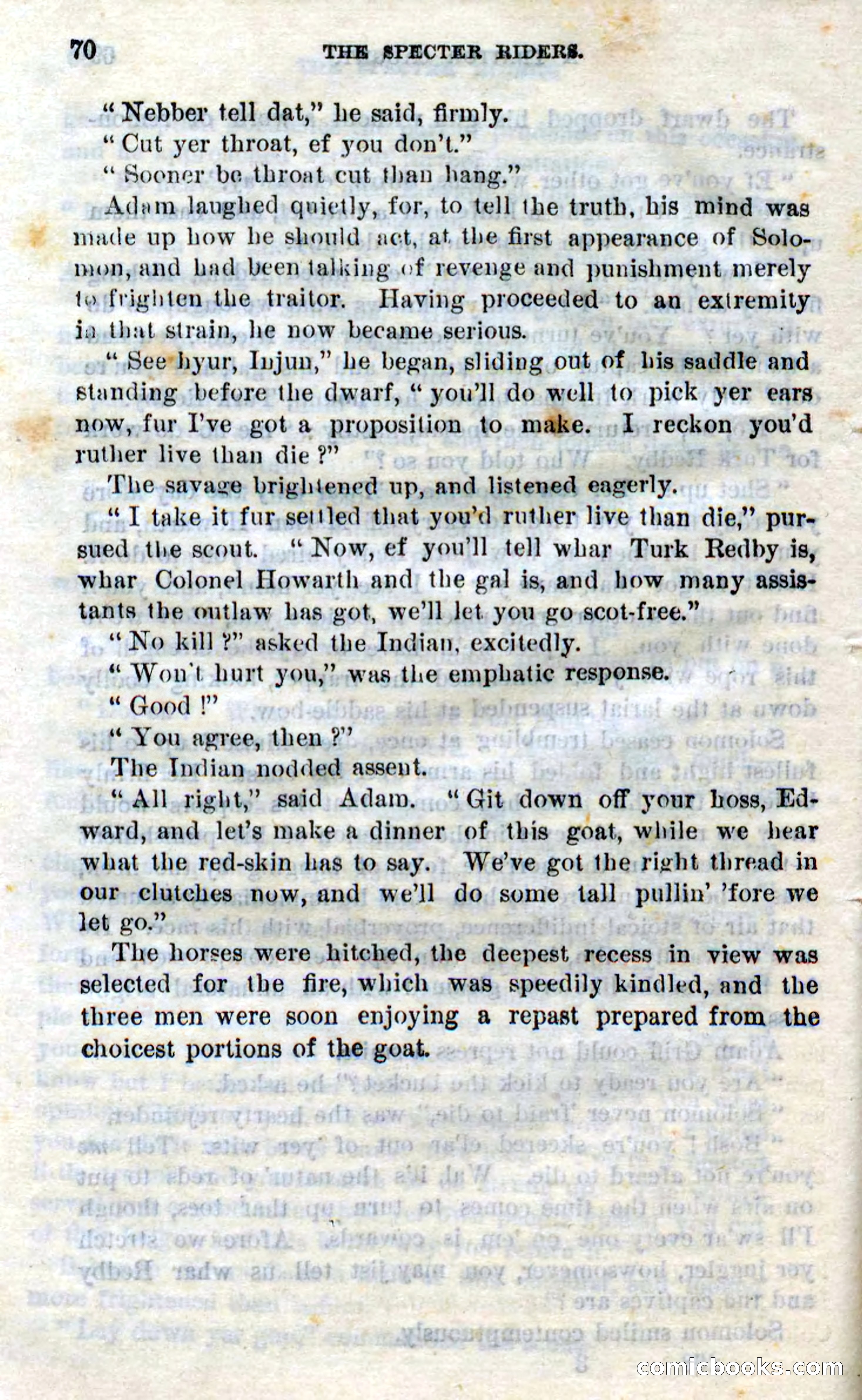 Beadle's Dime Novels No. 268: The Specter Riders — page 68 of 100