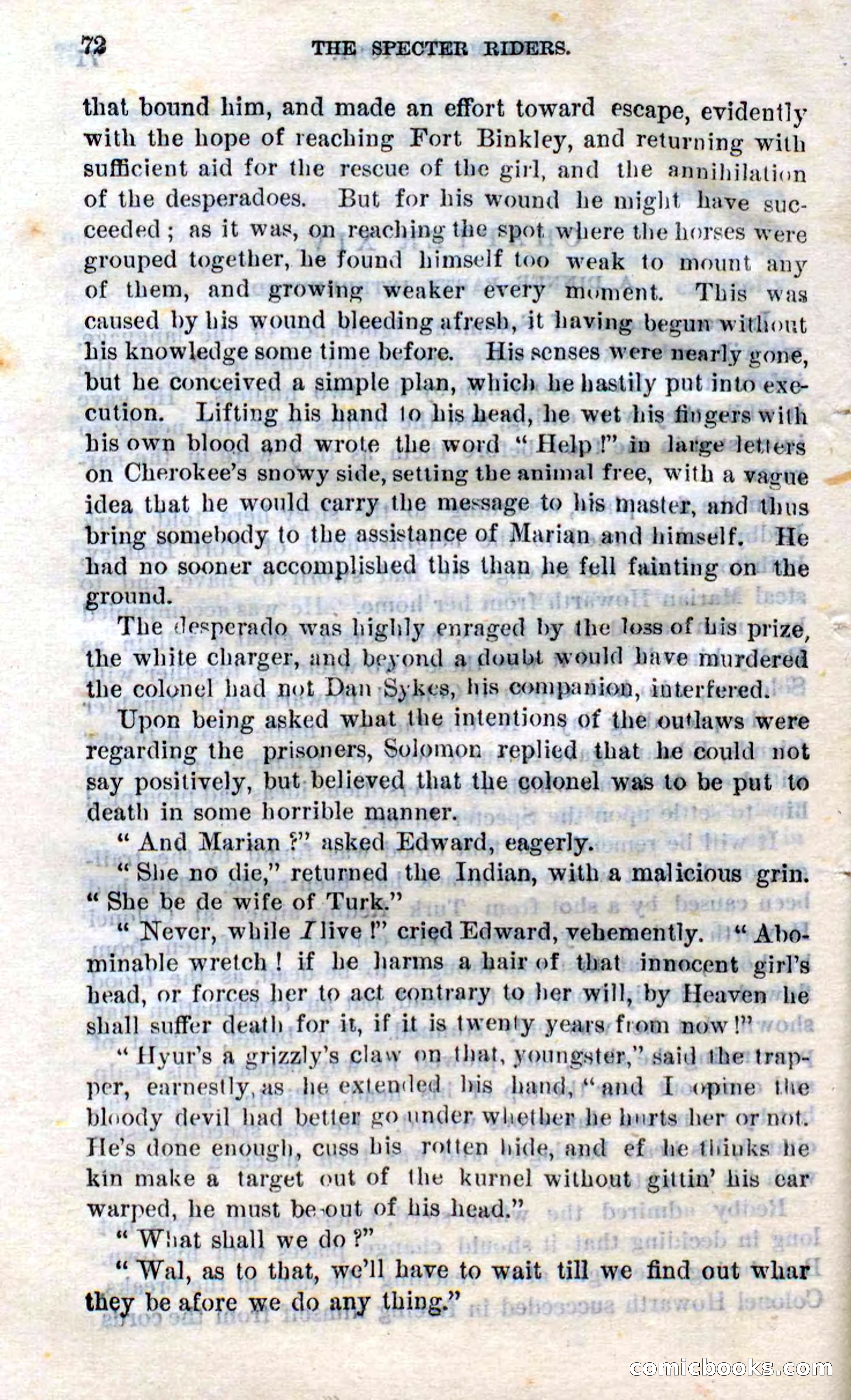 Beadle's Dime Novels No. 268: The Specter Riders — page 70 of 100