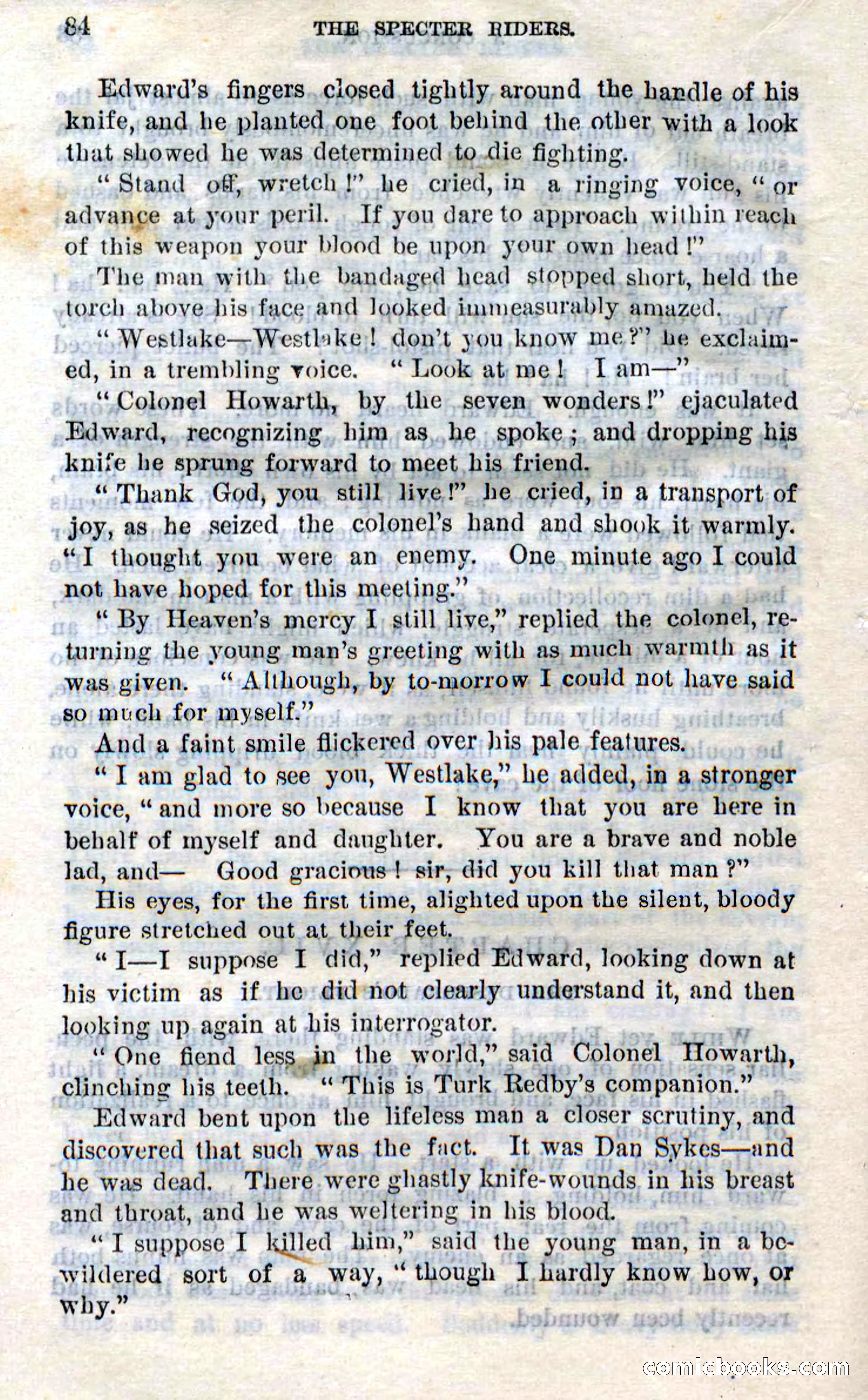 Beadle's Dime Novels No. 268: The Specter Riders — page 82 of 100