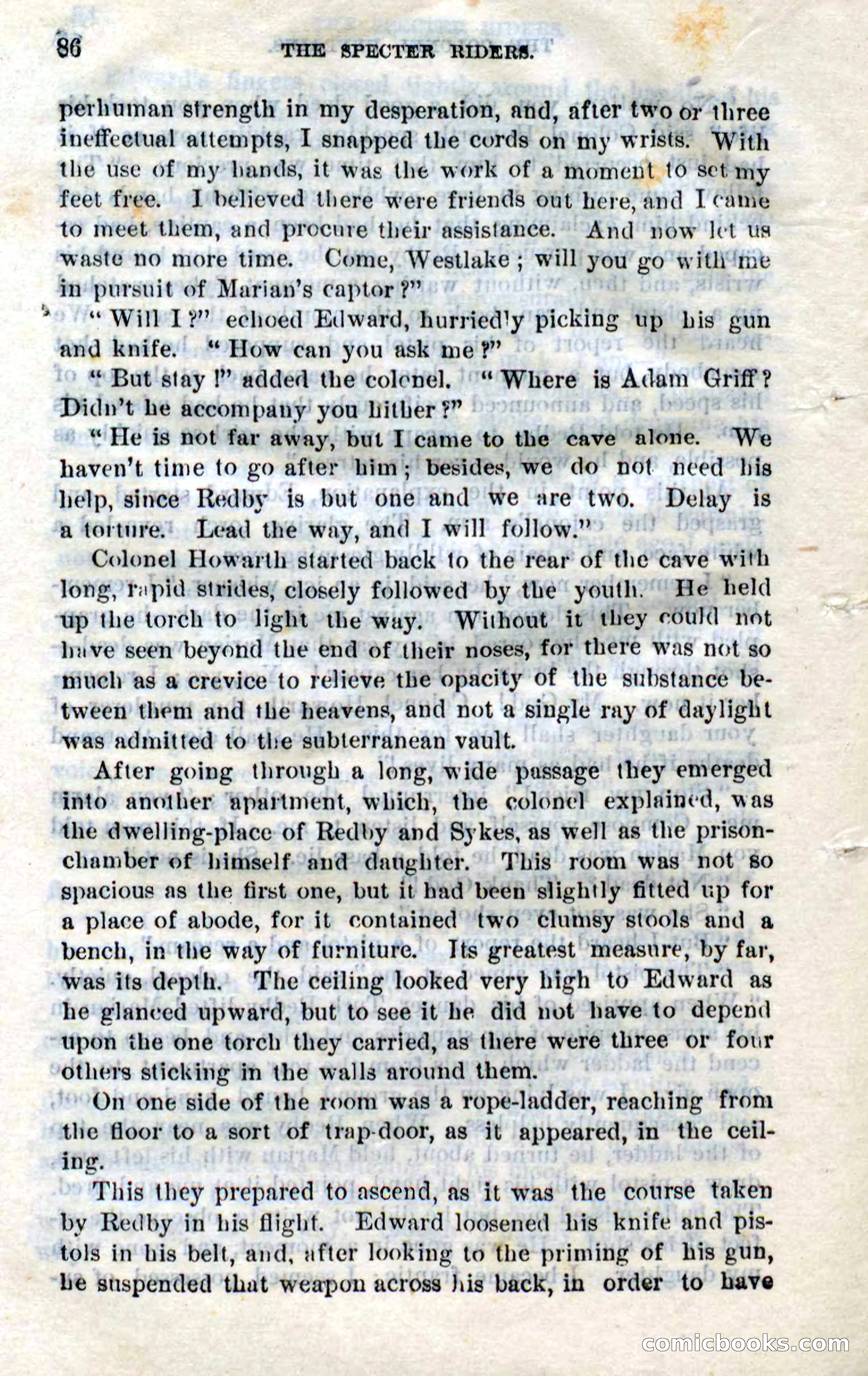 Beadle's Dime Novels No. 268: The Specter Riders — page 84 of 100