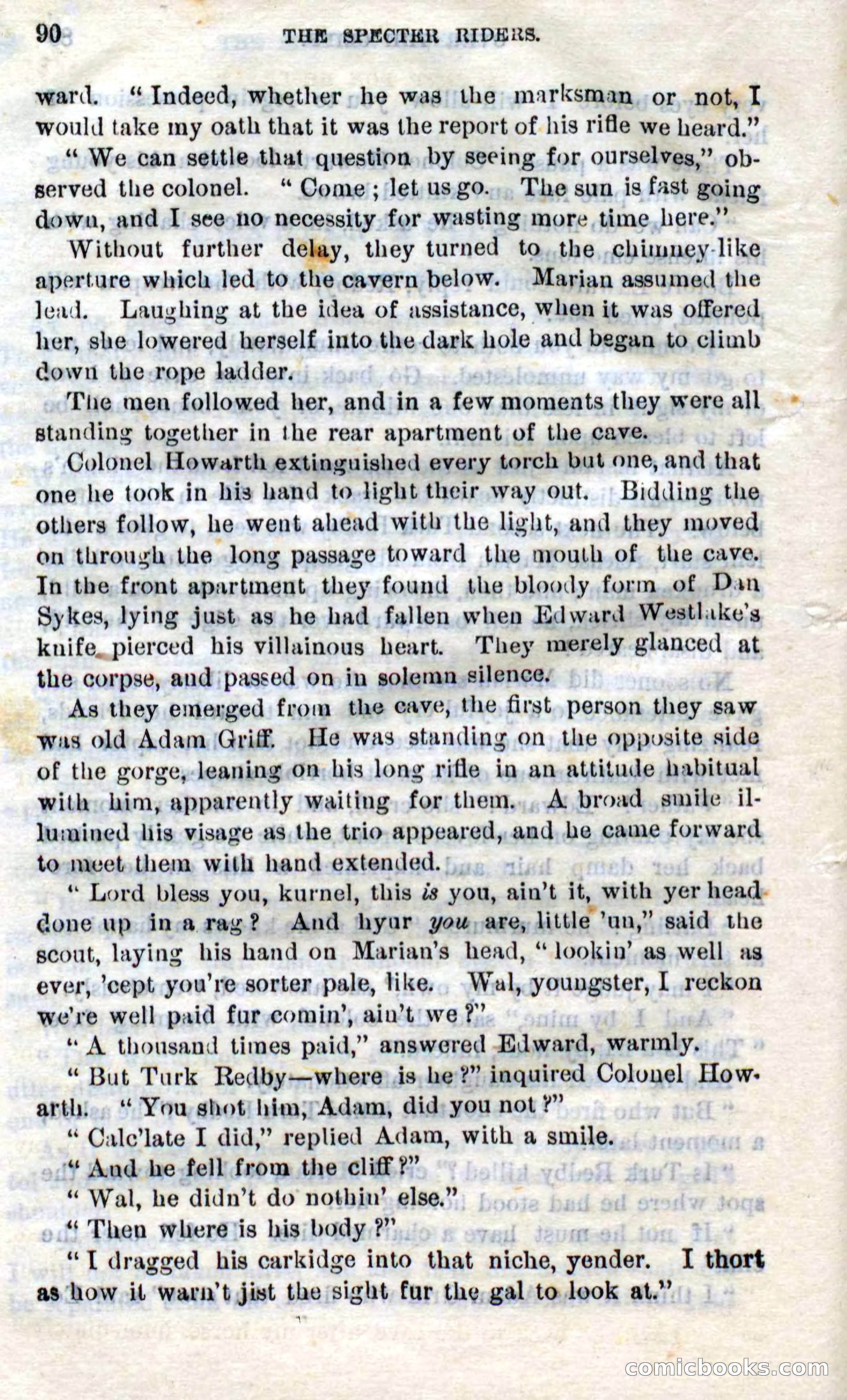Beadle's Dime Novels No. 268: The Specter Riders — page 88 of 100