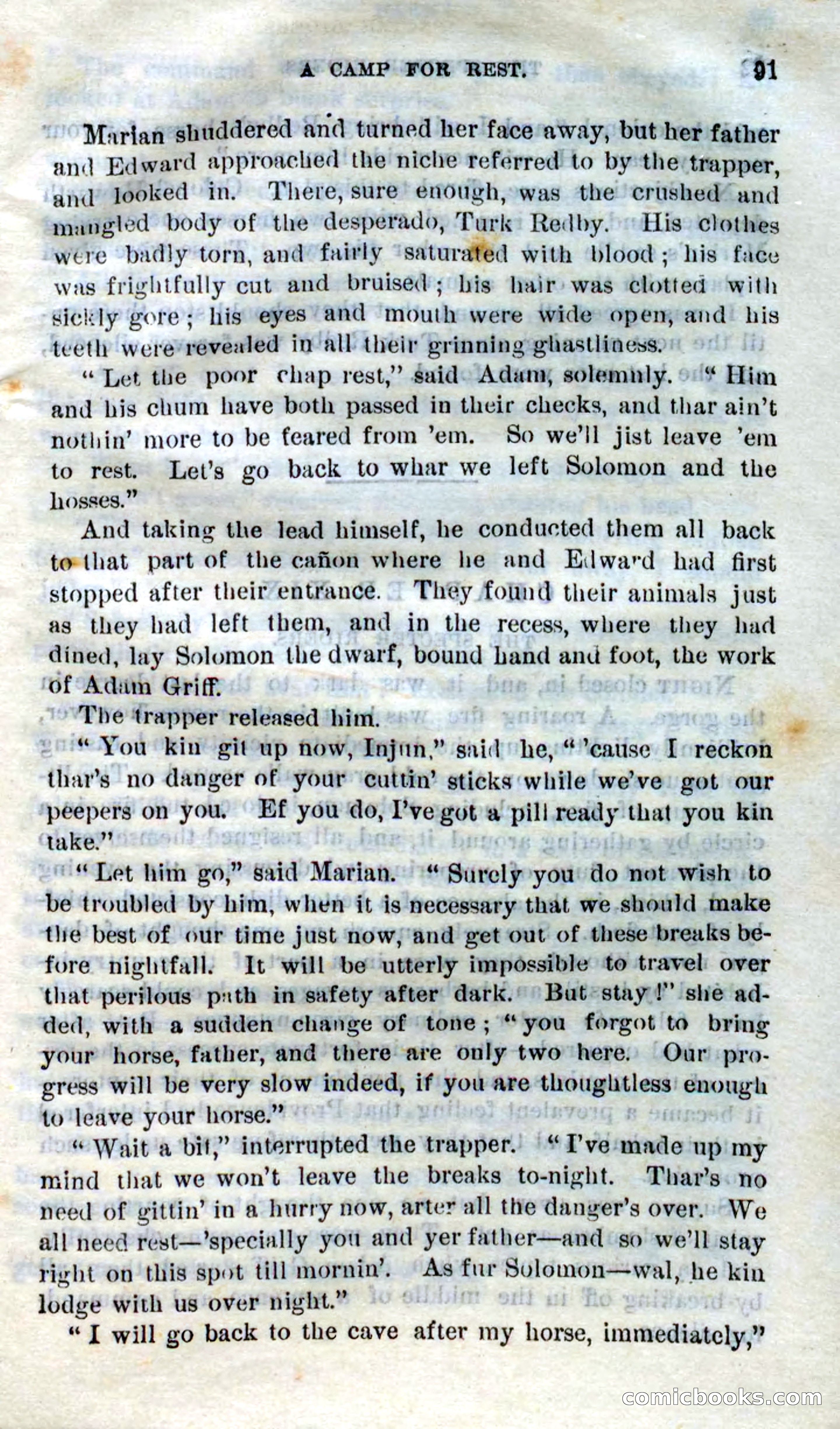Beadle's Dime Novels No. 268: The Specter Riders — page 89 of 100