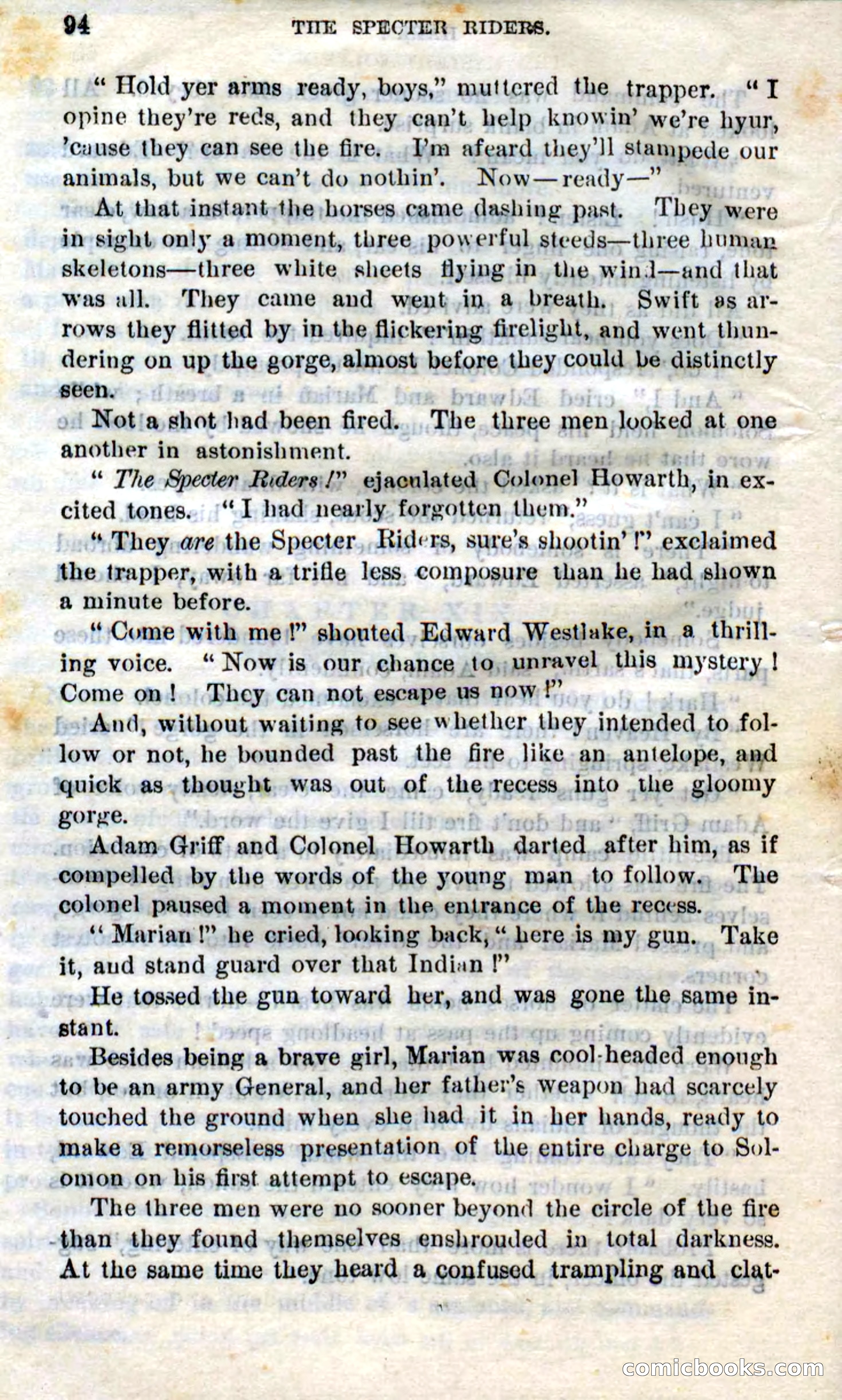 Beadle's Dime Novels No. 268: The Specter Riders — page 92 of 100