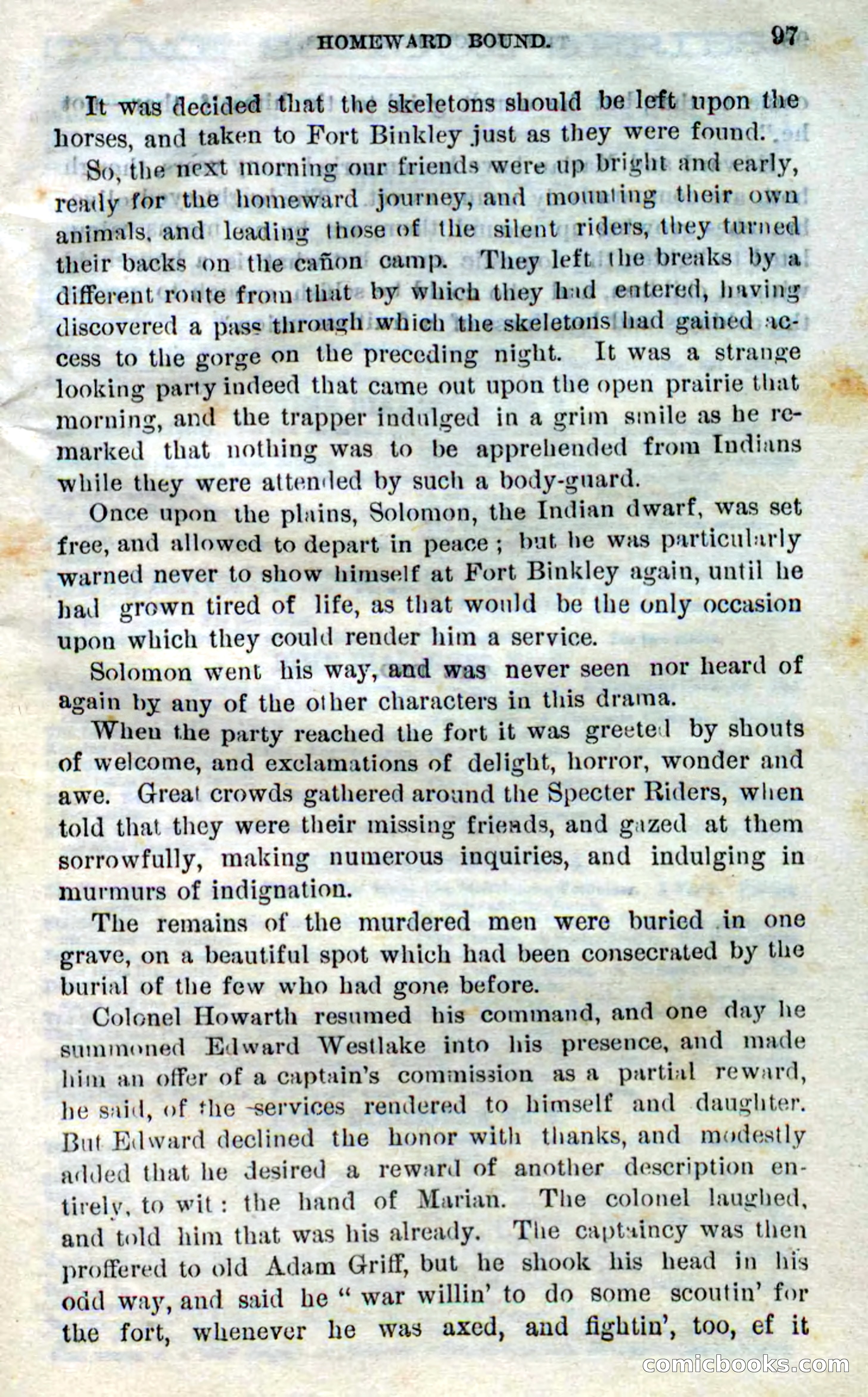 Beadle's Dime Novels No. 268: The Specter Riders — page 95 of 100