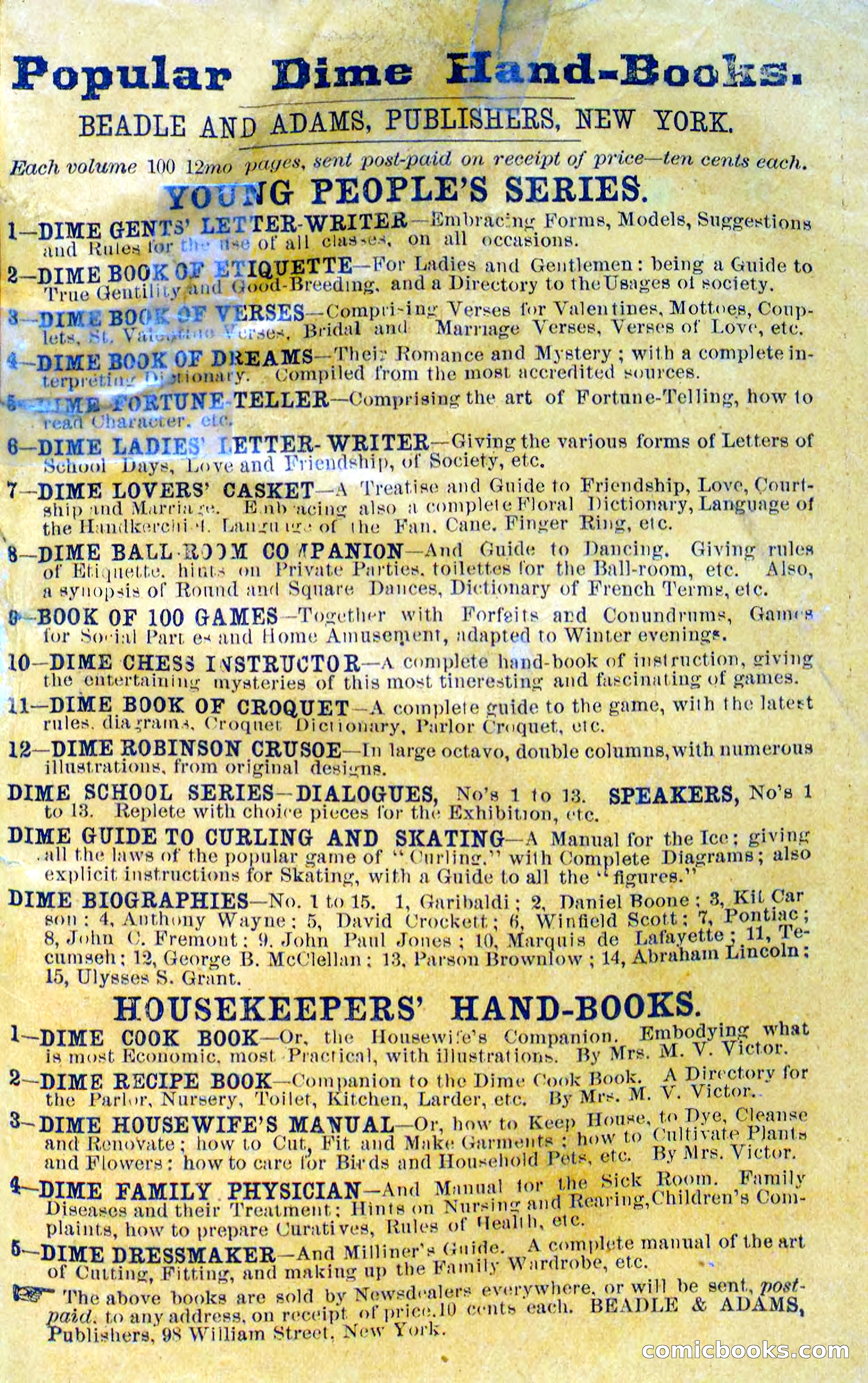 Beadle's Dime Novels No. 268: The Specter Riders — page 99 of 100