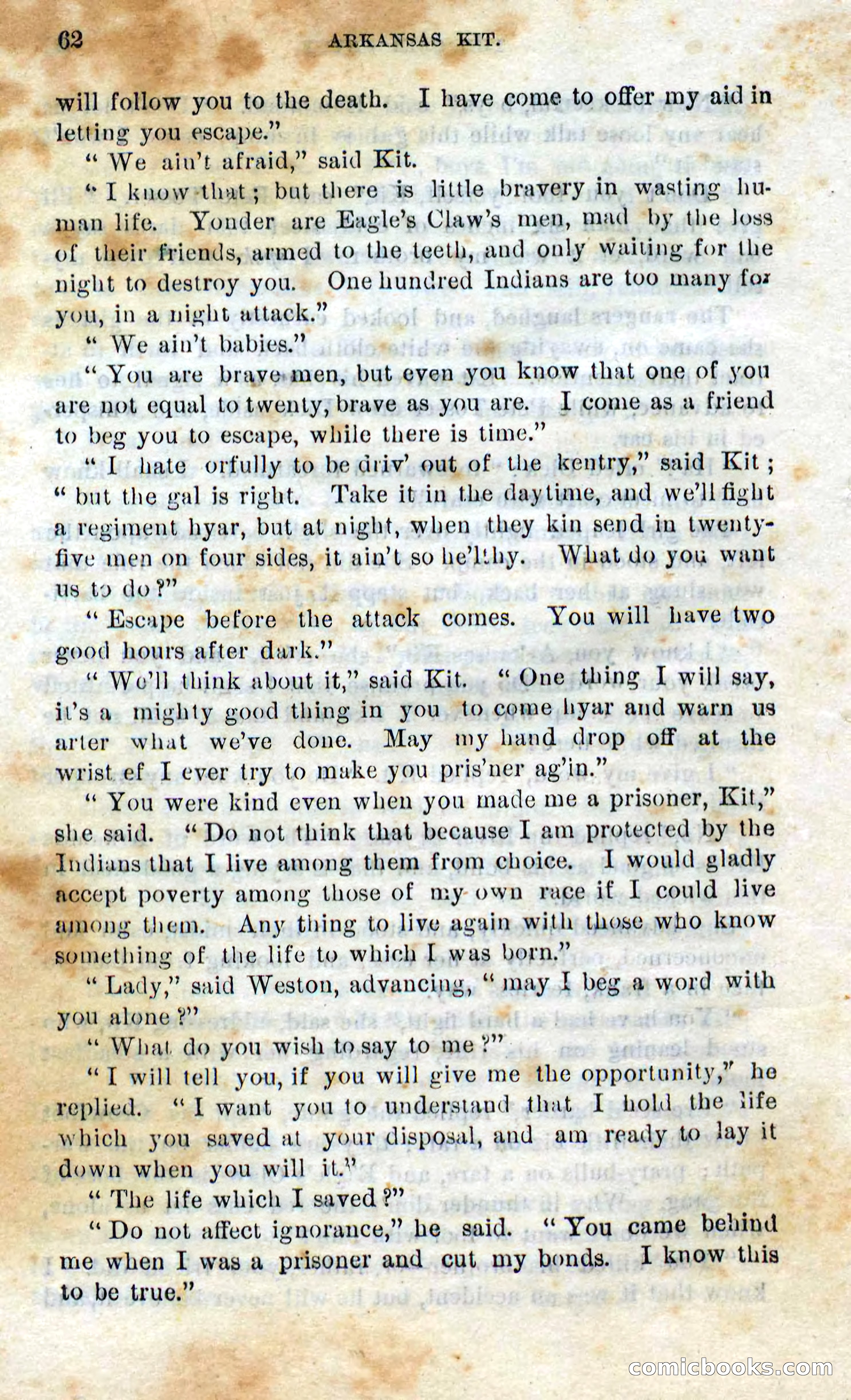 Beadle's Dime Novels No. 295 — page 60 of 100