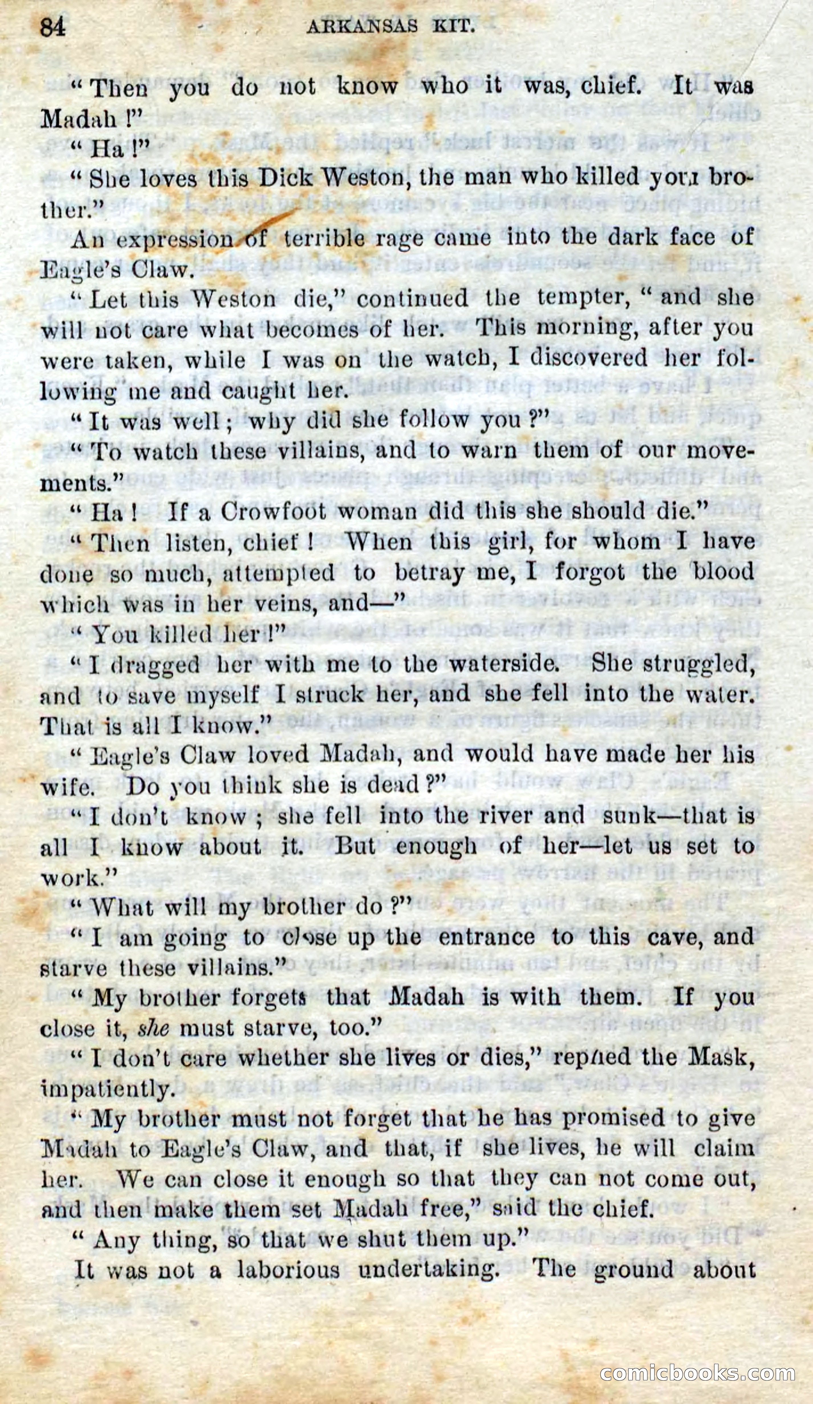 Beadle's Dime Novels No. 295 — page 82 of 100