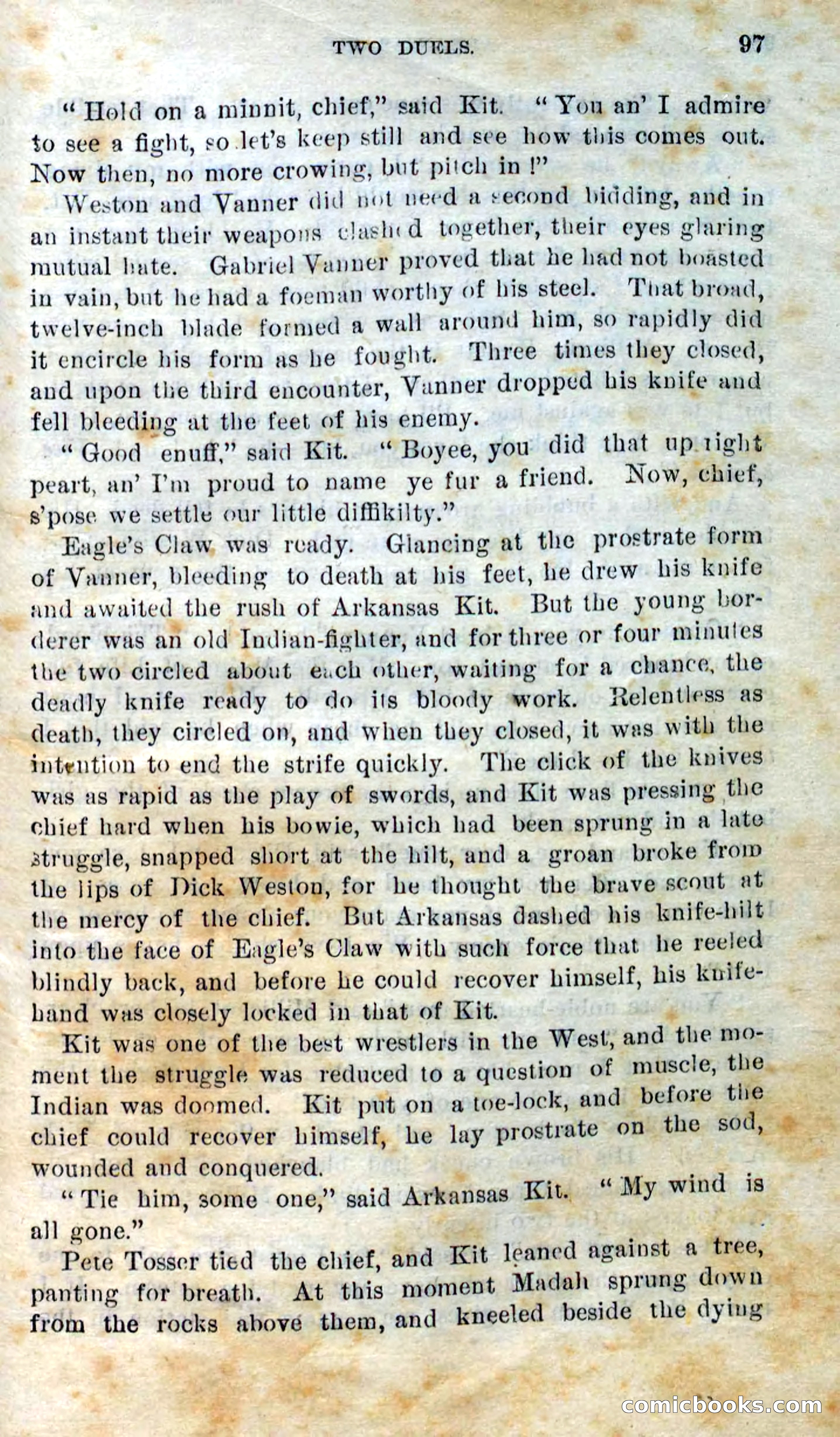 Beadle's Dime Novels No. 295 — page 95 of 100