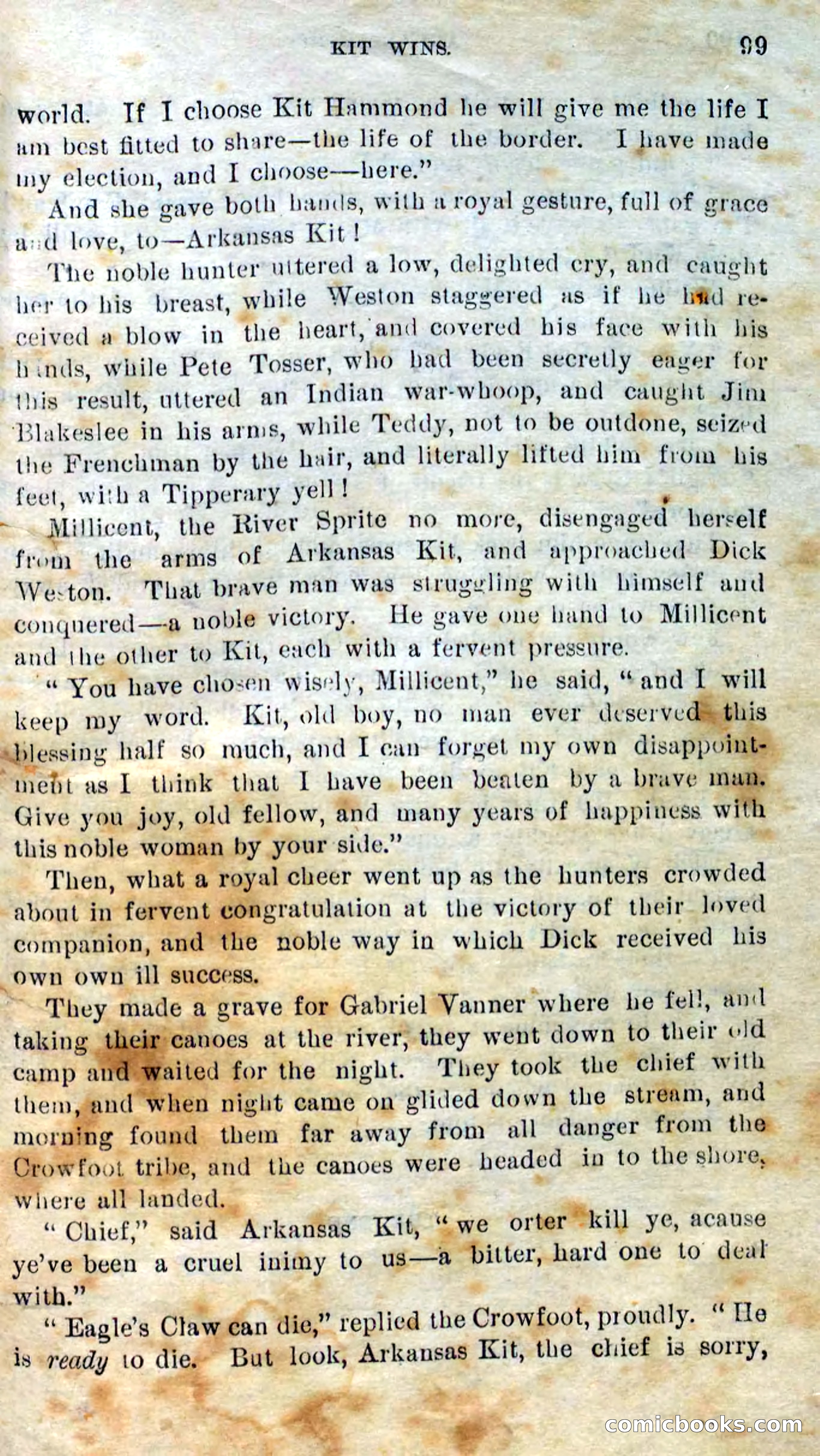 Beadle's Dime Novels No. 295 — page 97 of 100