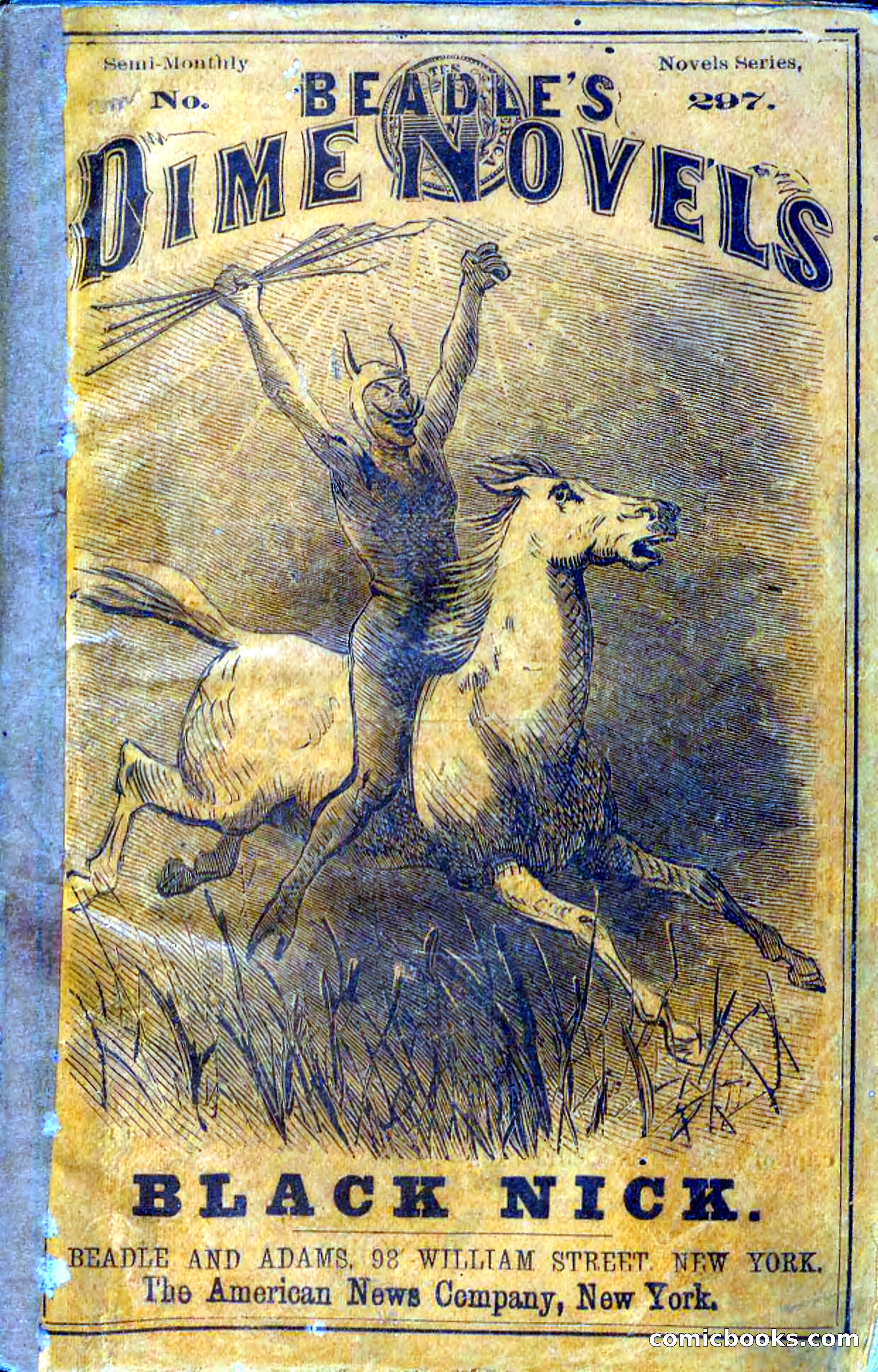 Beadle's Dime Novels No. 297: Black Nick — page 1 of 100