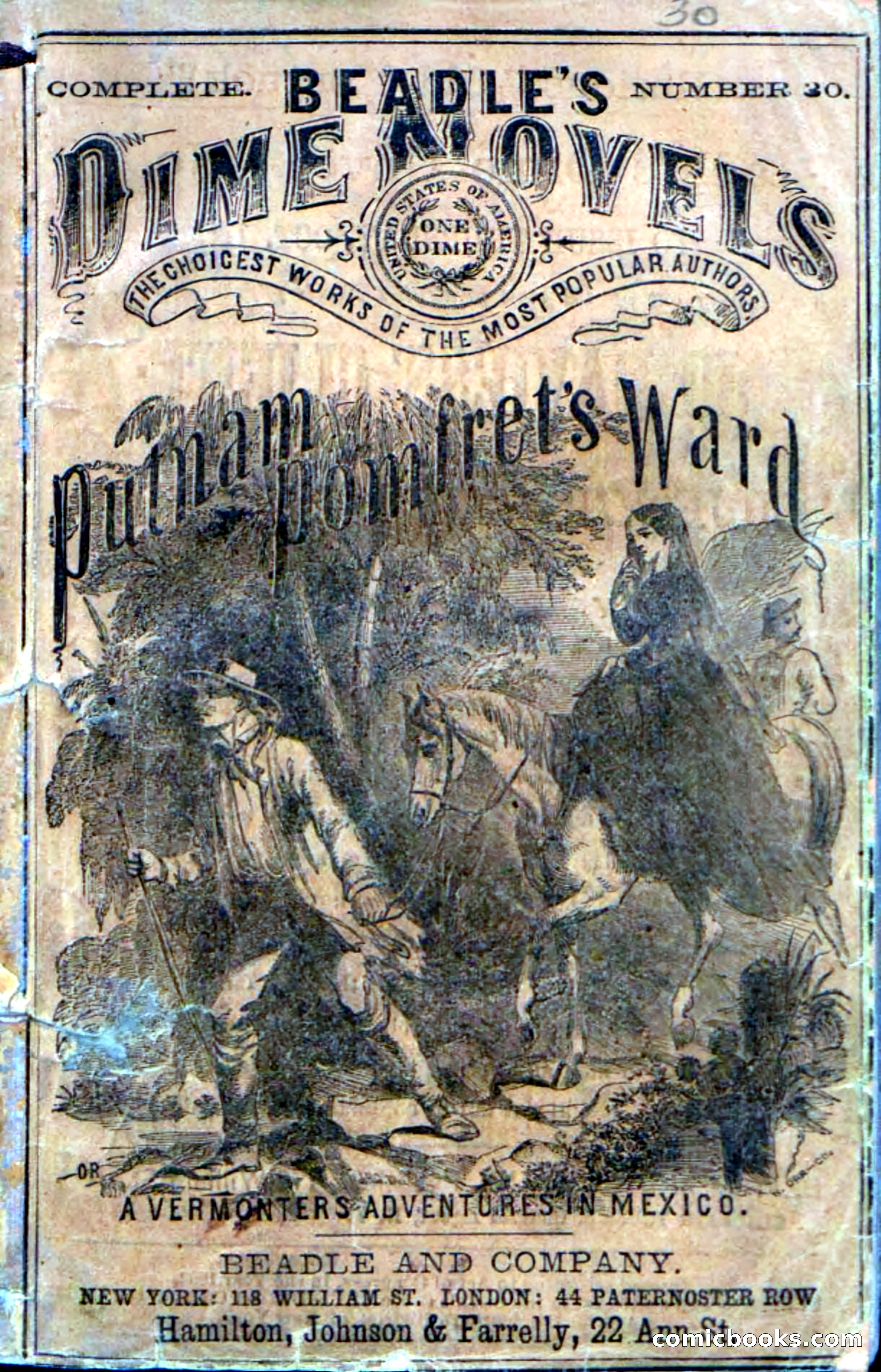 Beadle's Dime Novels No. 30: Popham Frett's Ward — page 1 of 118
