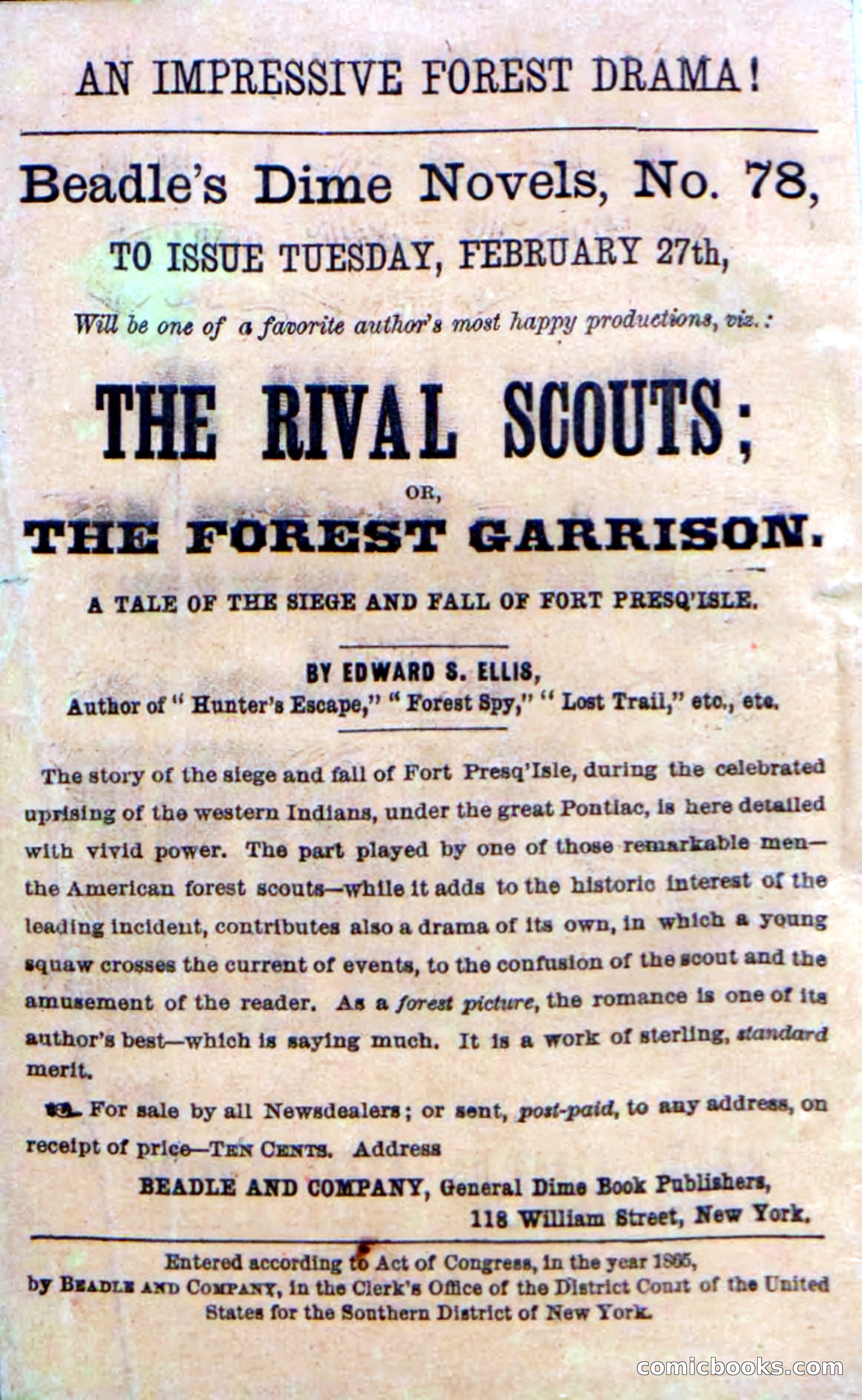 Beadle's Dime Novels No. 49: The Gold Hunters — page 2 of 100