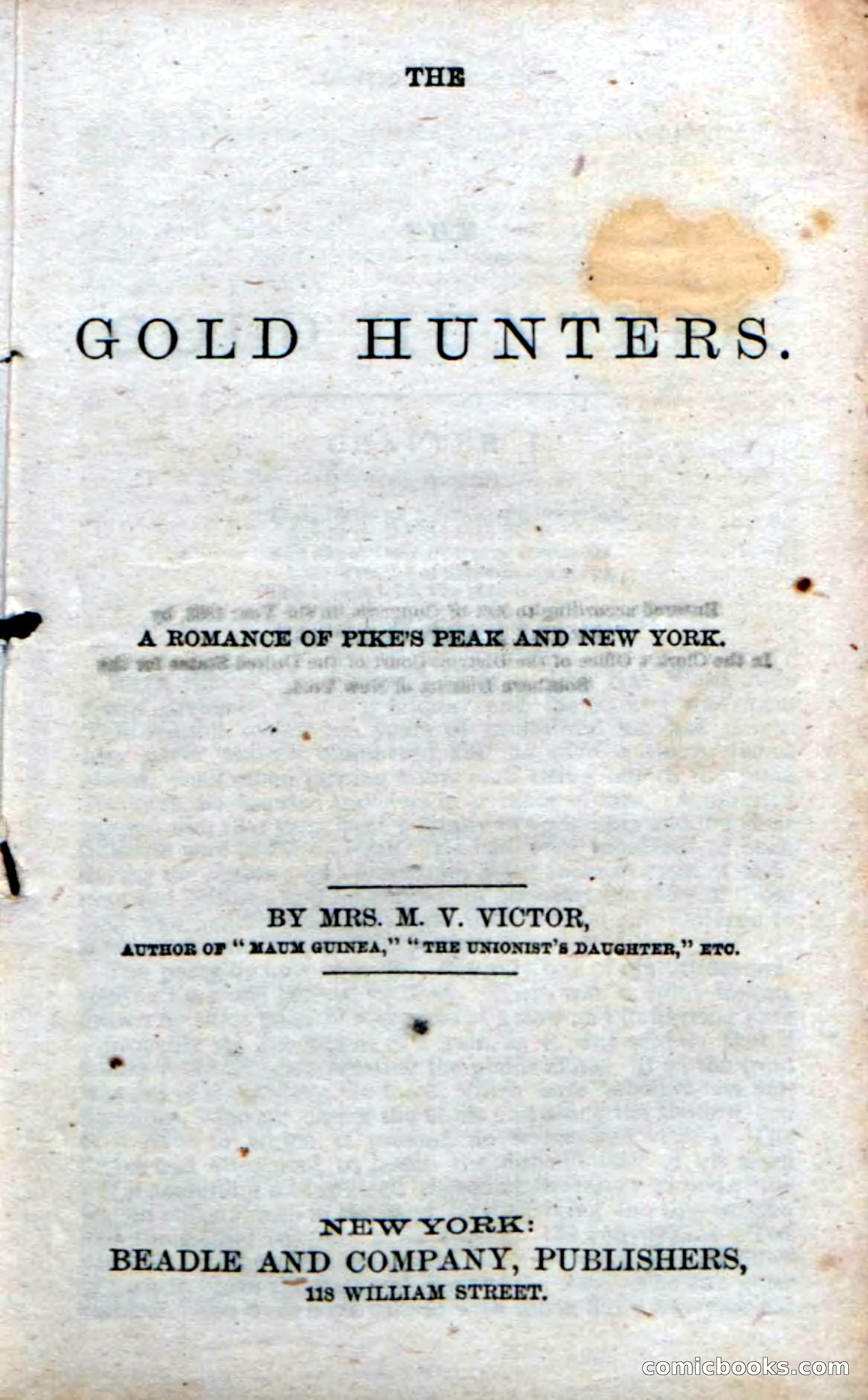 Beadle's Dime Novels No. 49: The Gold Hunters — page 5 of 100