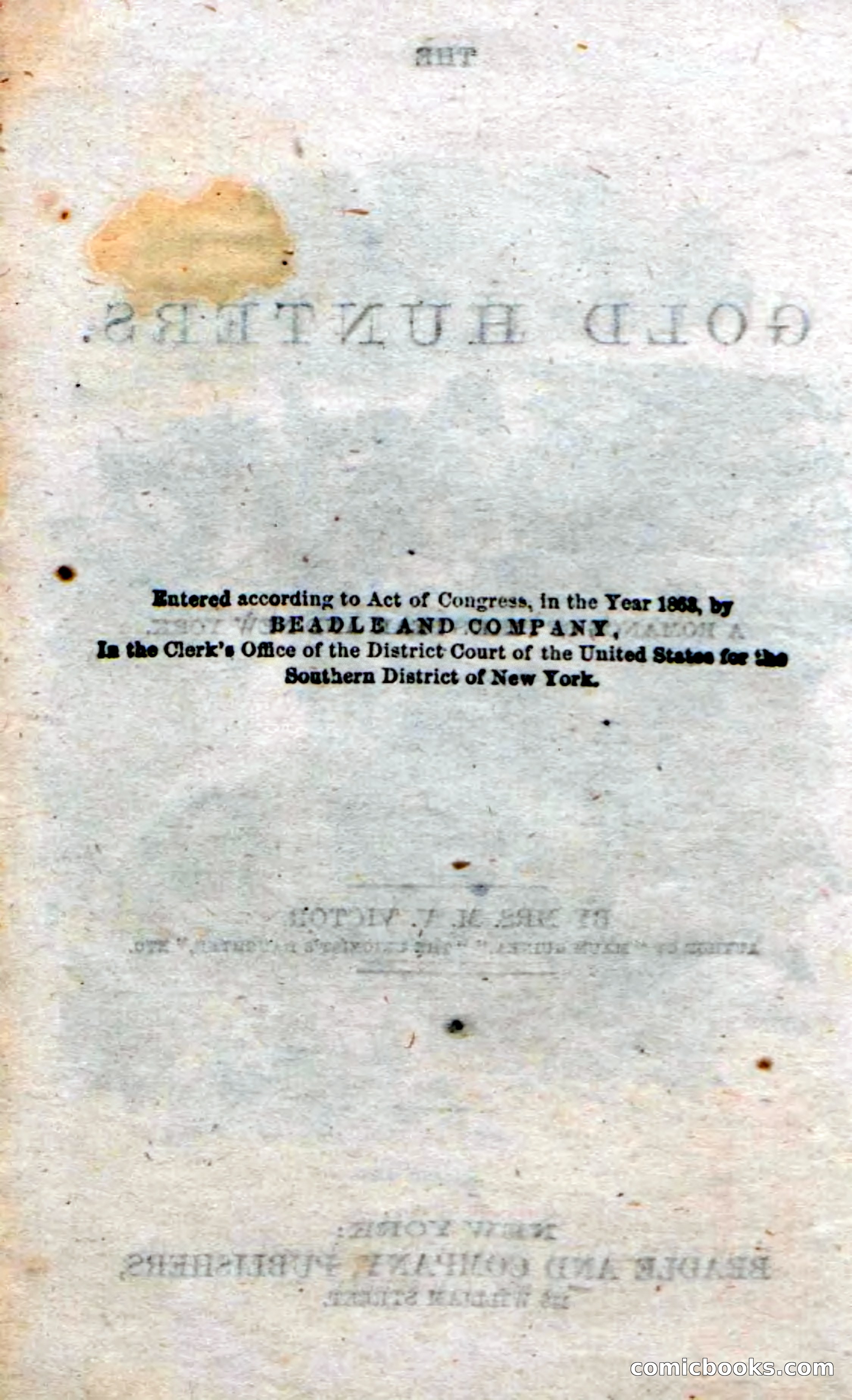 Beadle's Dime Novels No. 49: The Gold Hunters — page 6 of 100