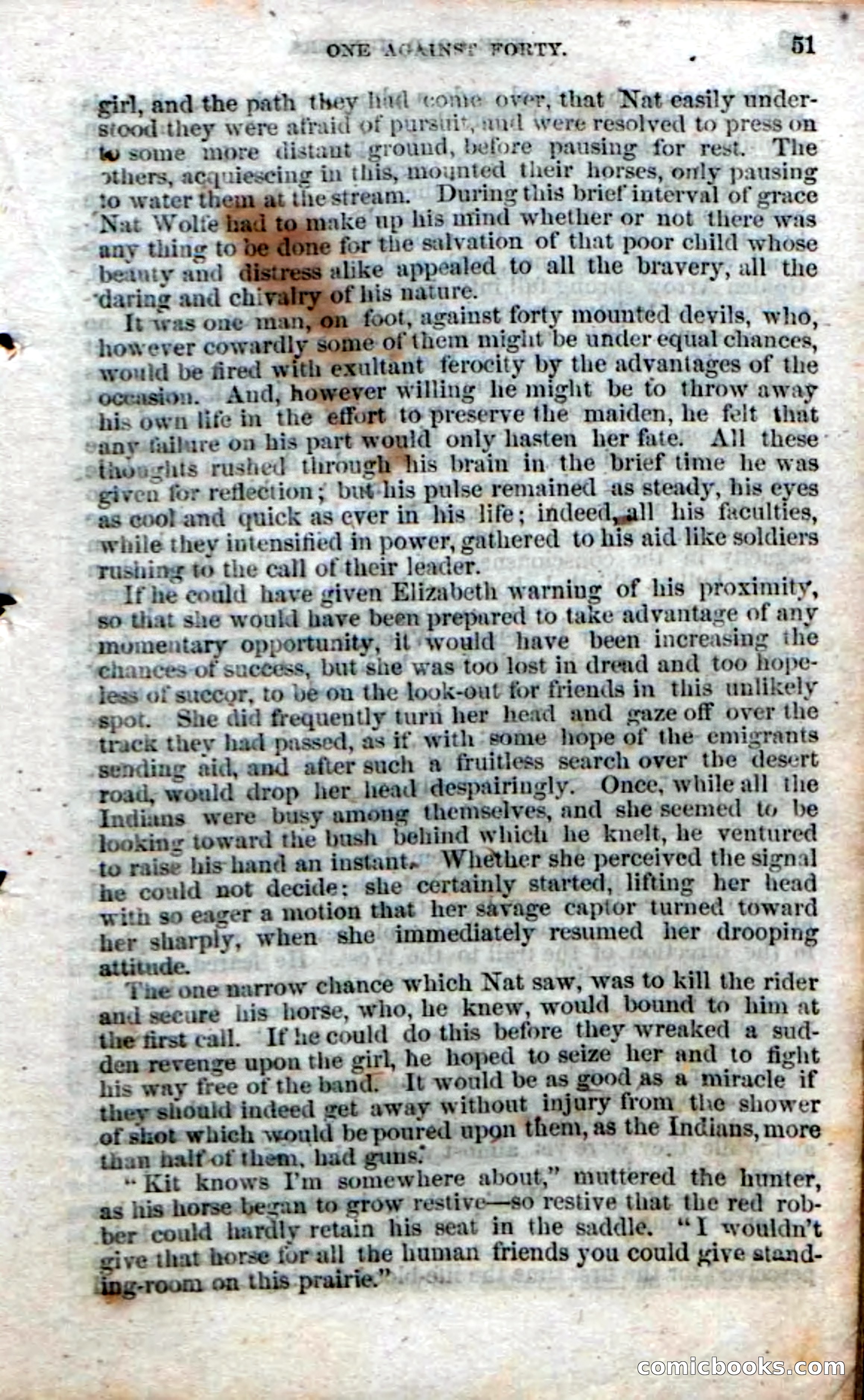Beadle's Dime Novels No. 49: The Gold Hunters — page 49 of 100