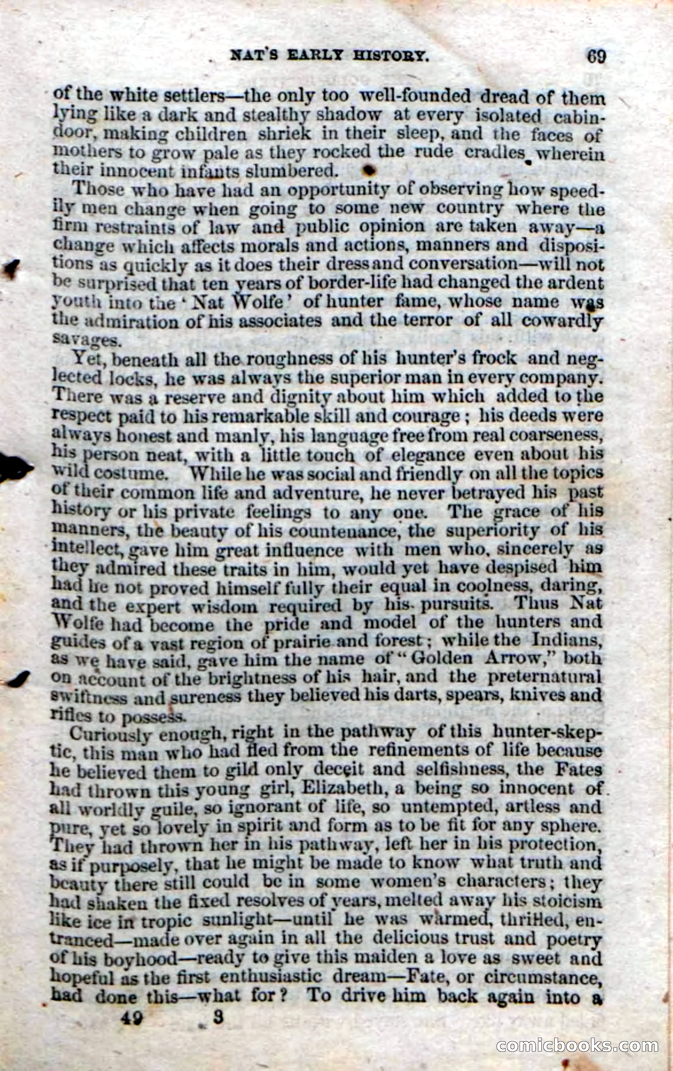 Beadle's Dime Novels No. 49: The Gold Hunters — page 67 of 100