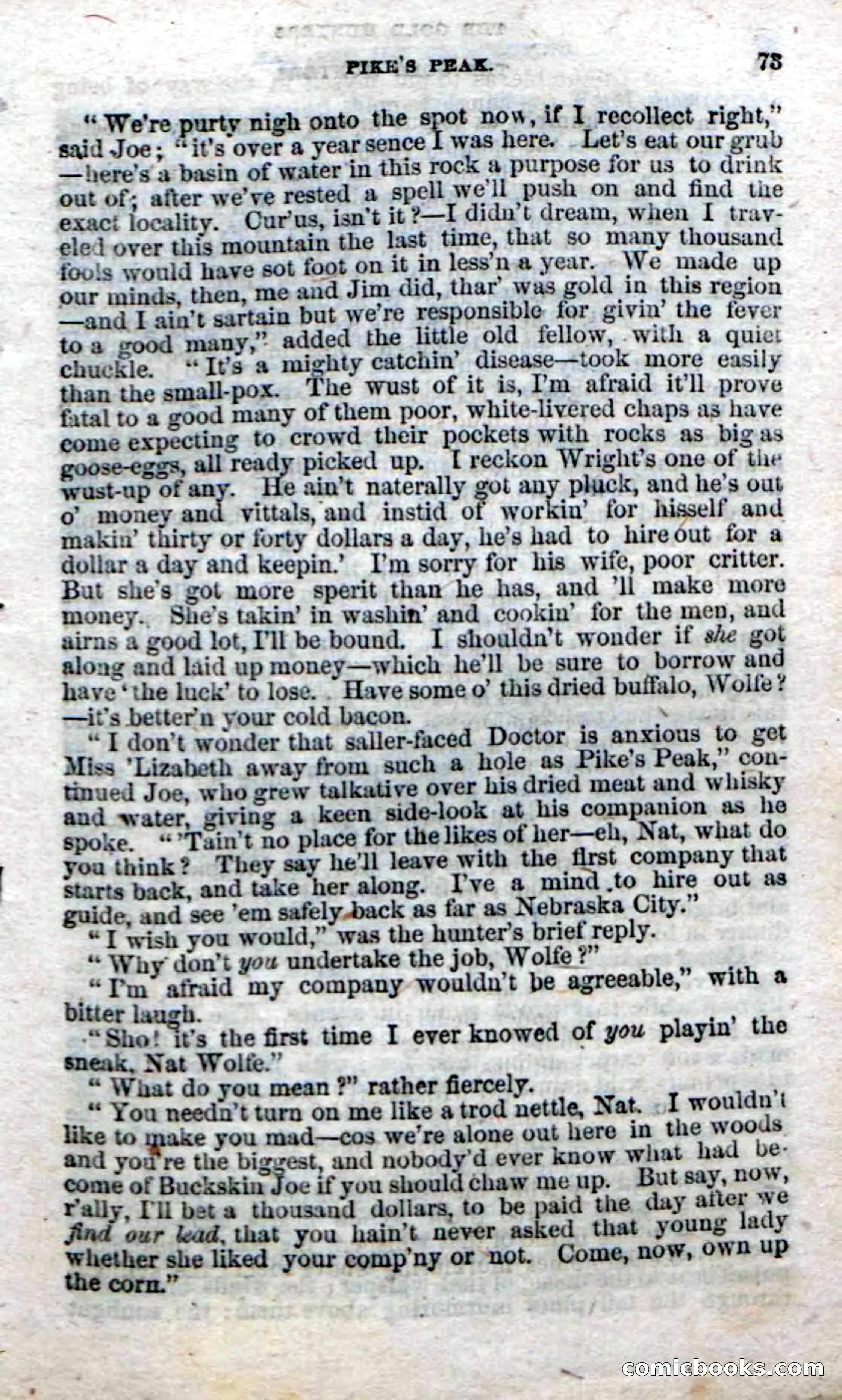 Beadle's Dime Novels No. 49: The Gold Hunters — page 71 of 100