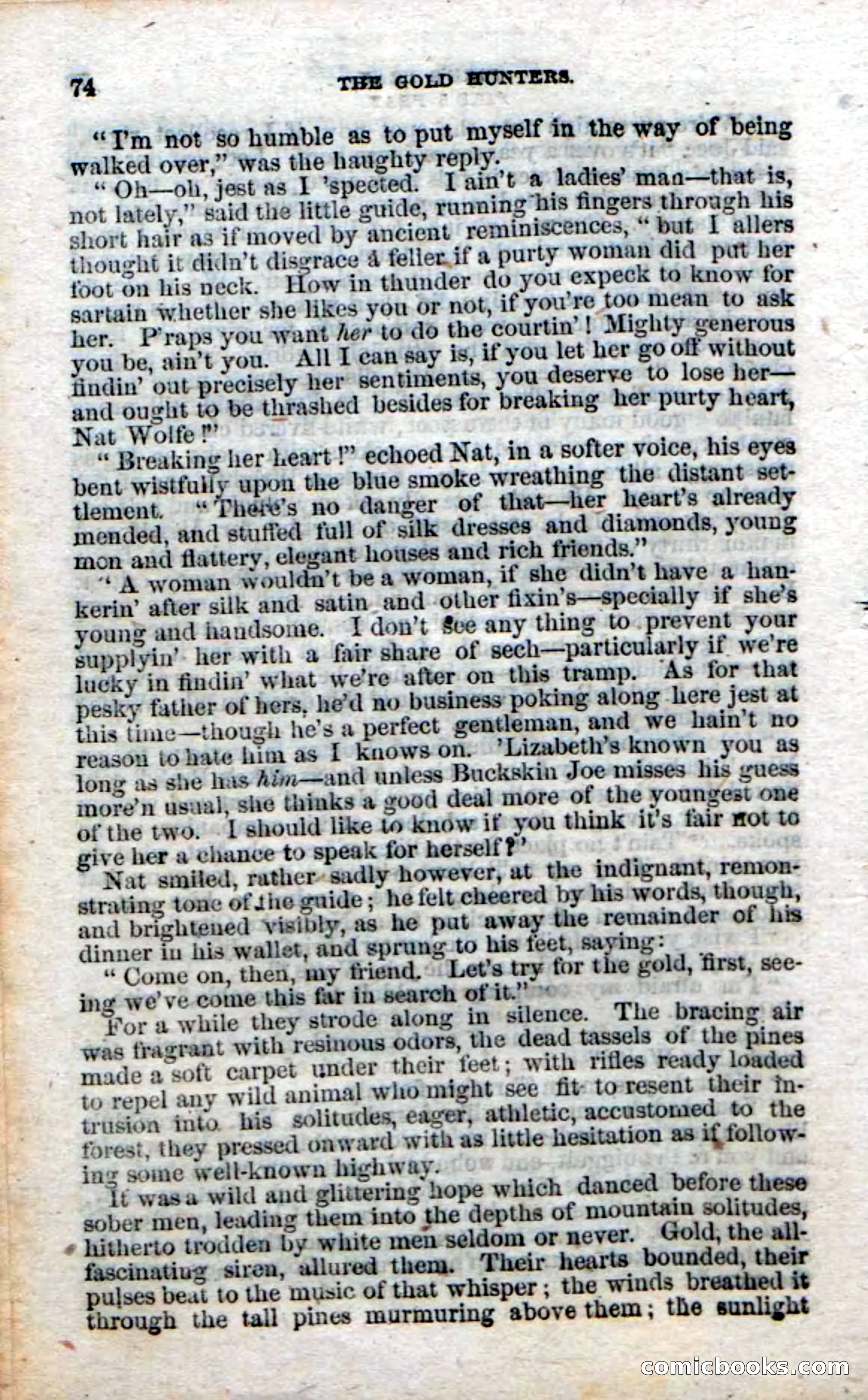 Beadle's Dime Novels No. 49: The Gold Hunters — page 72 of 100