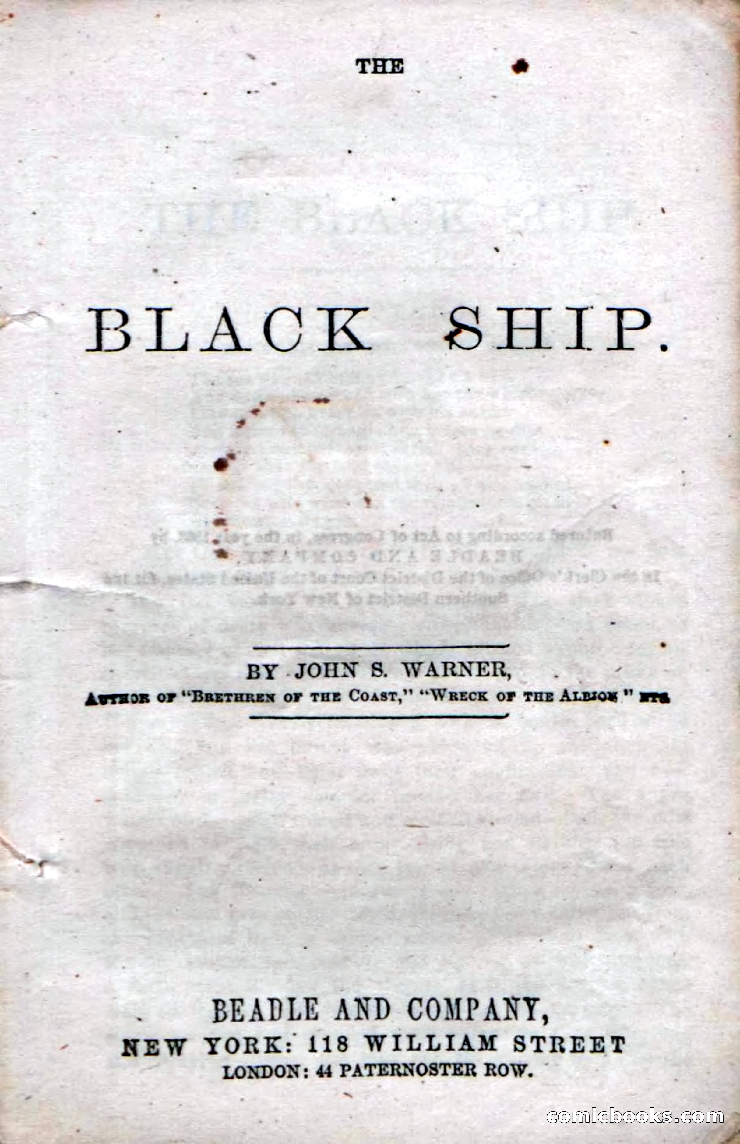 Beadle's Dime Novels No. 50: The Black Ship — page 5 of 110