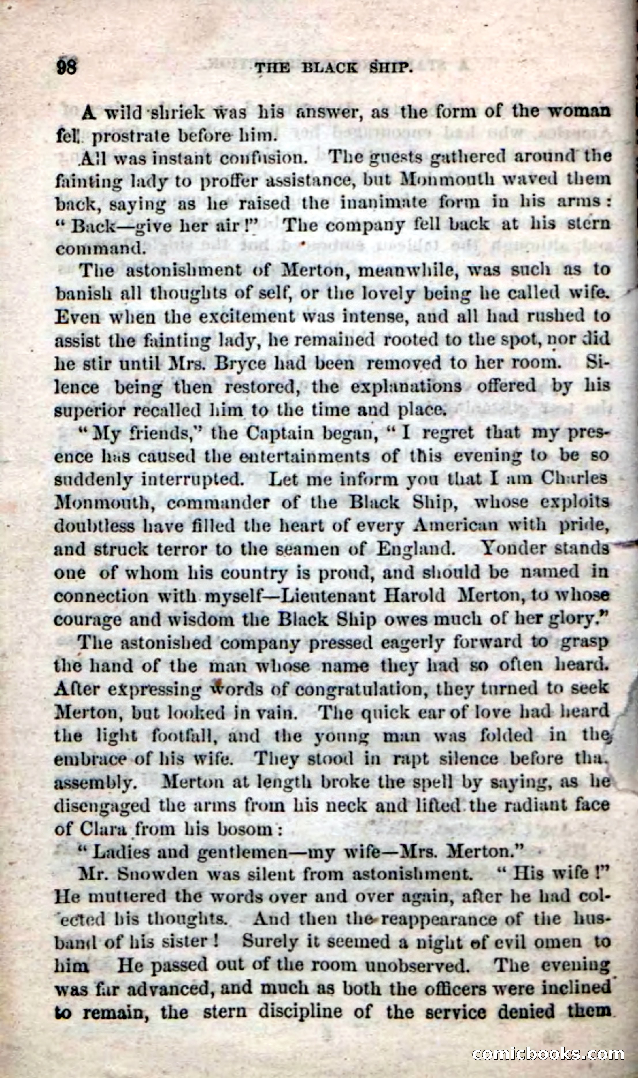 Beadle's Dime Novels No. 50: The Black Ship — page 100 of 110