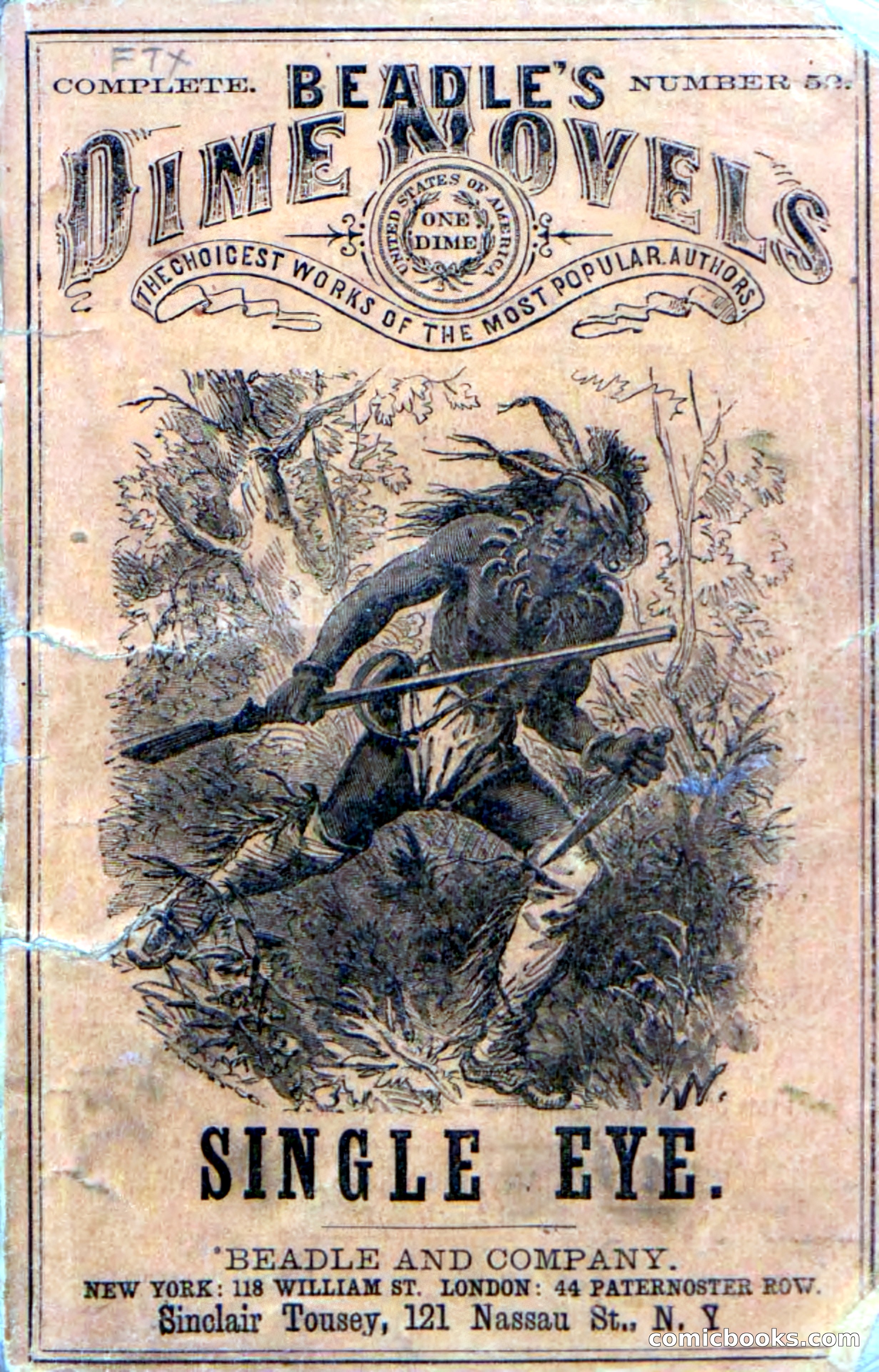 Beadle's Dime Novels No. 52: Single Eye — page 1 of 132