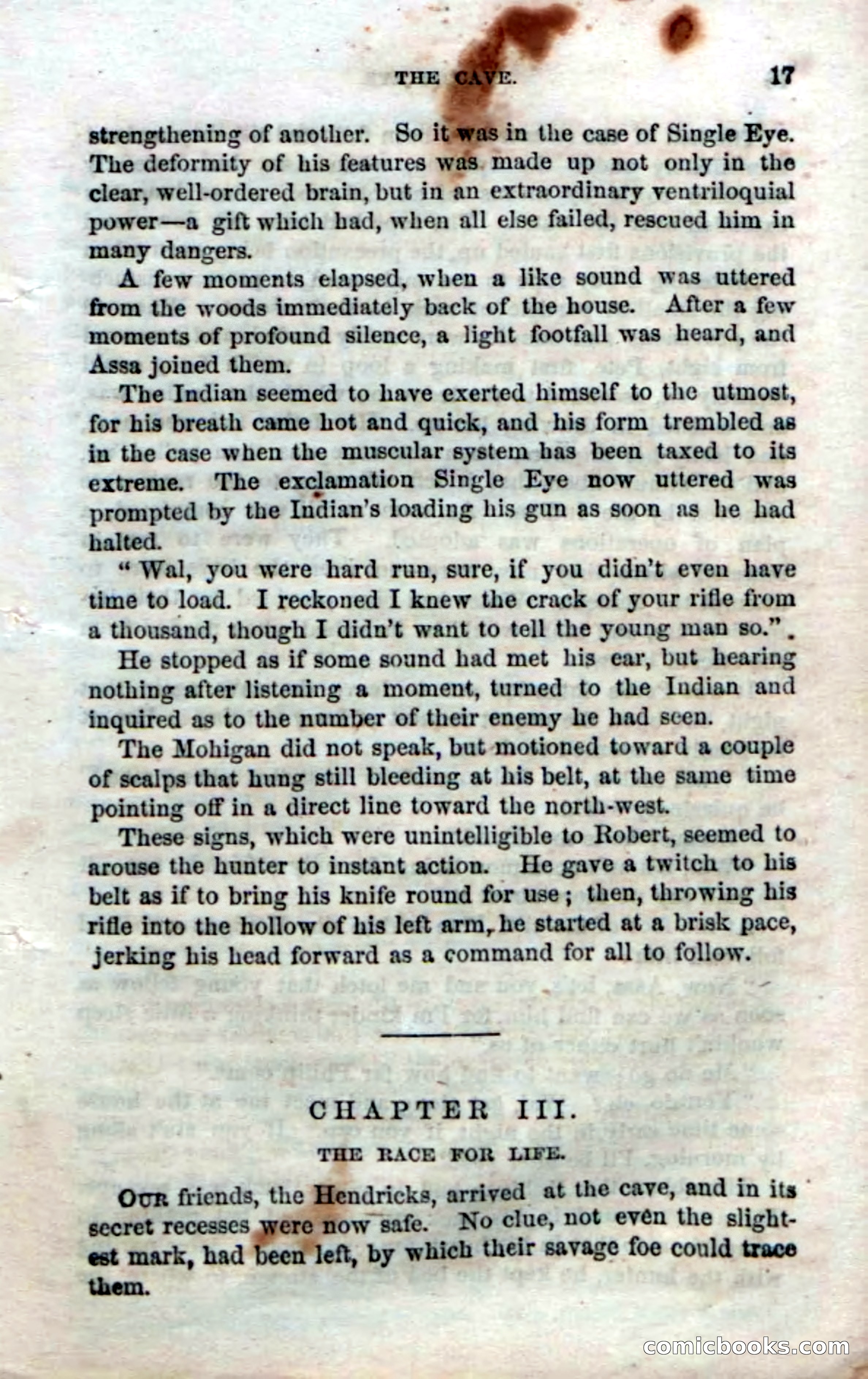 Beadle's Dime Novels No. 52: Single Eye — page 19 of 132