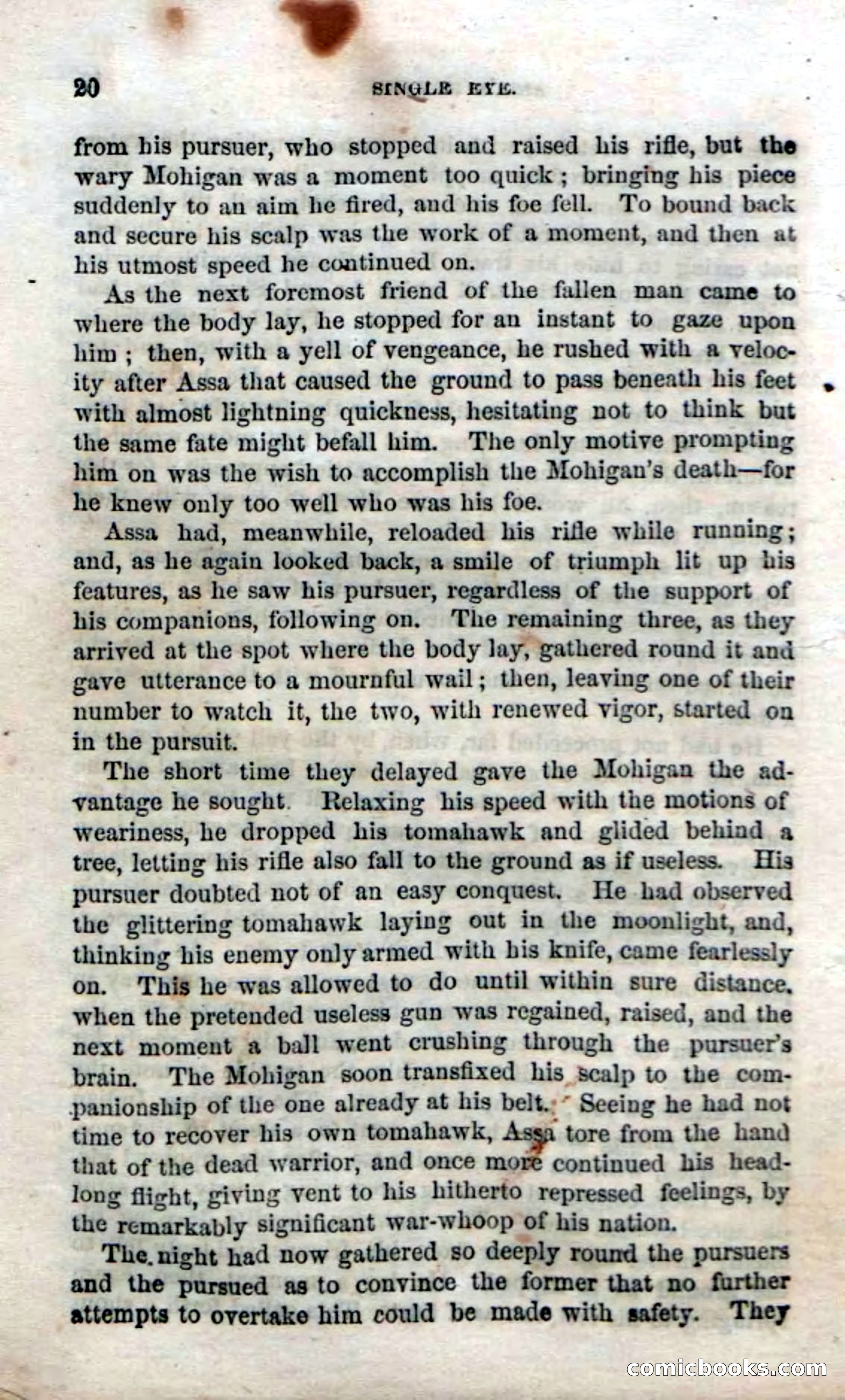 Beadle's Dime Novels No. 52: Single Eye — page 22 of 132