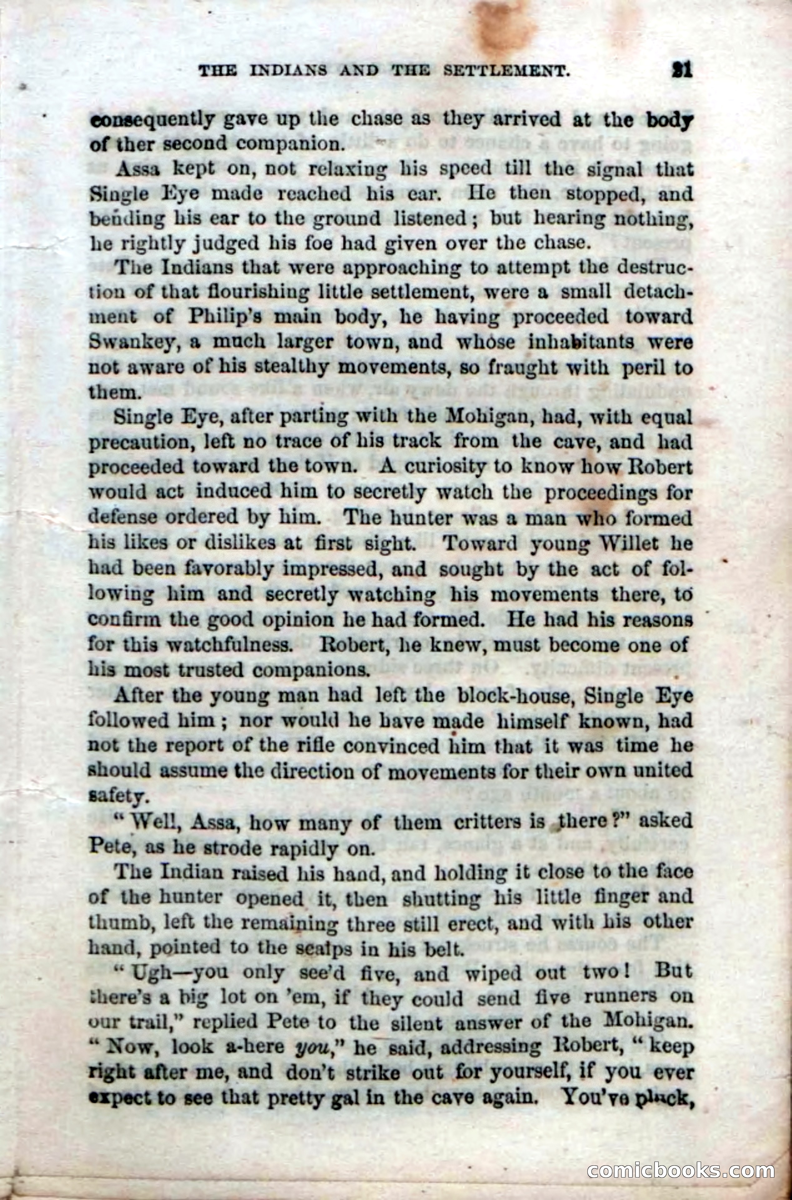 Beadle's Dime Novels No. 52: Single Eye — page 23 of 132