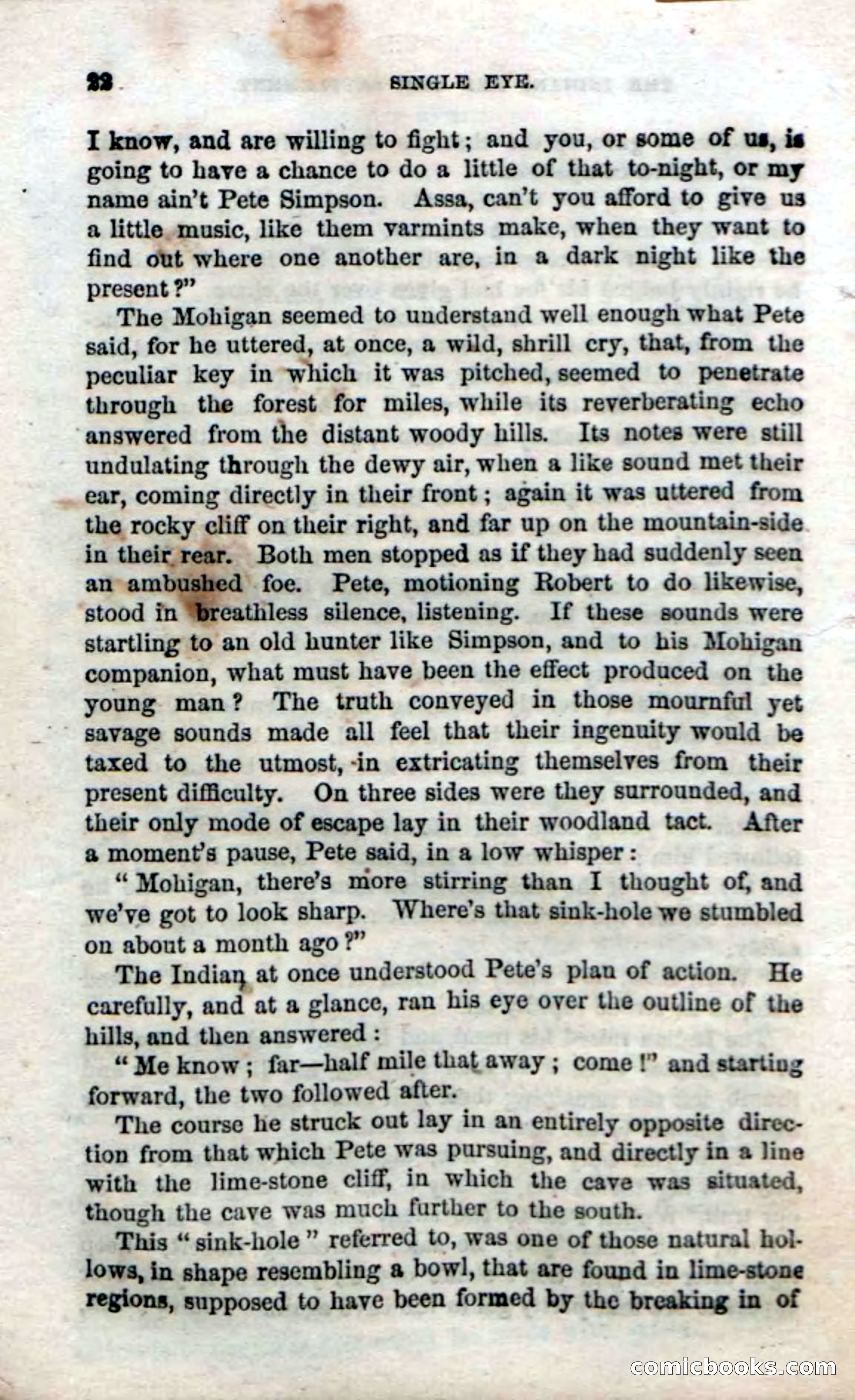 Beadle's Dime Novels No. 52: Single Eye — page 24 of 132