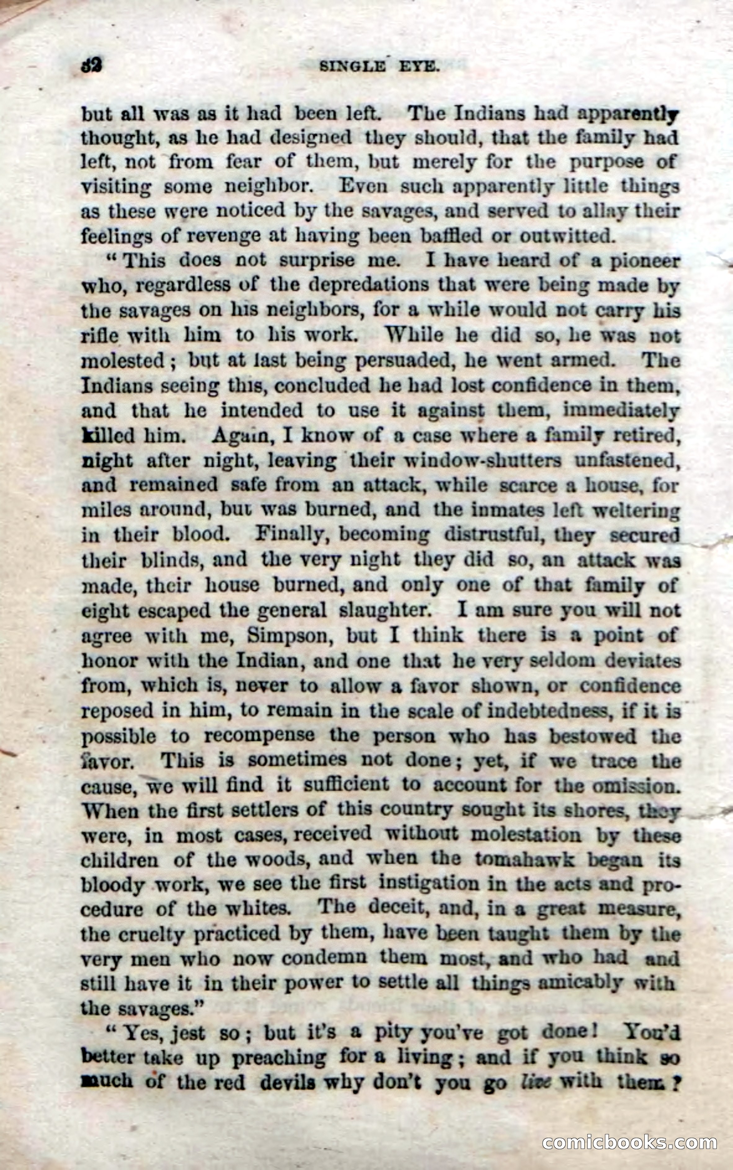 Beadle's Dime Novels No. 52: Single Eye — page 34 of 132
