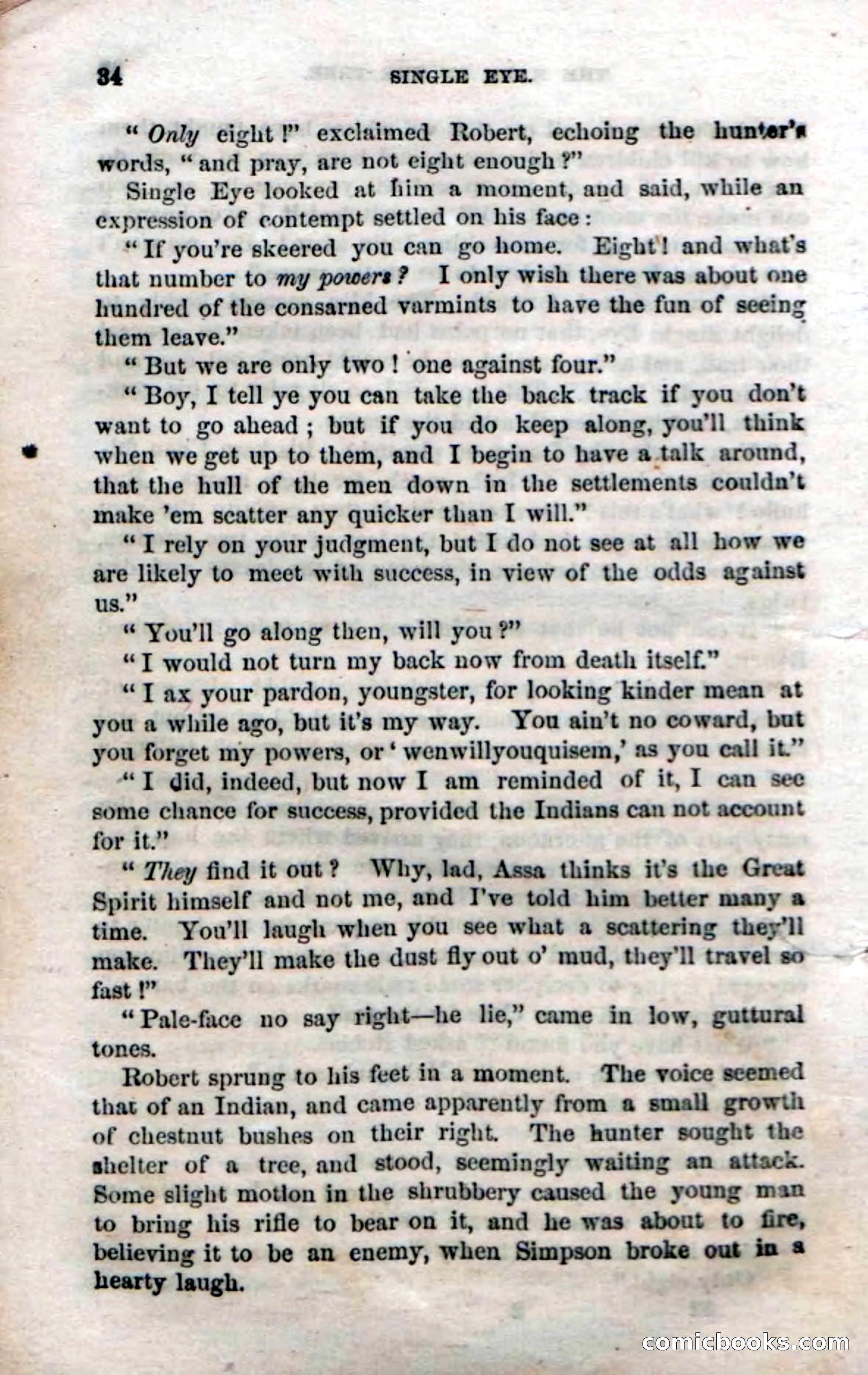 Beadle's Dime Novels No. 52: Single Eye — page 36 of 132