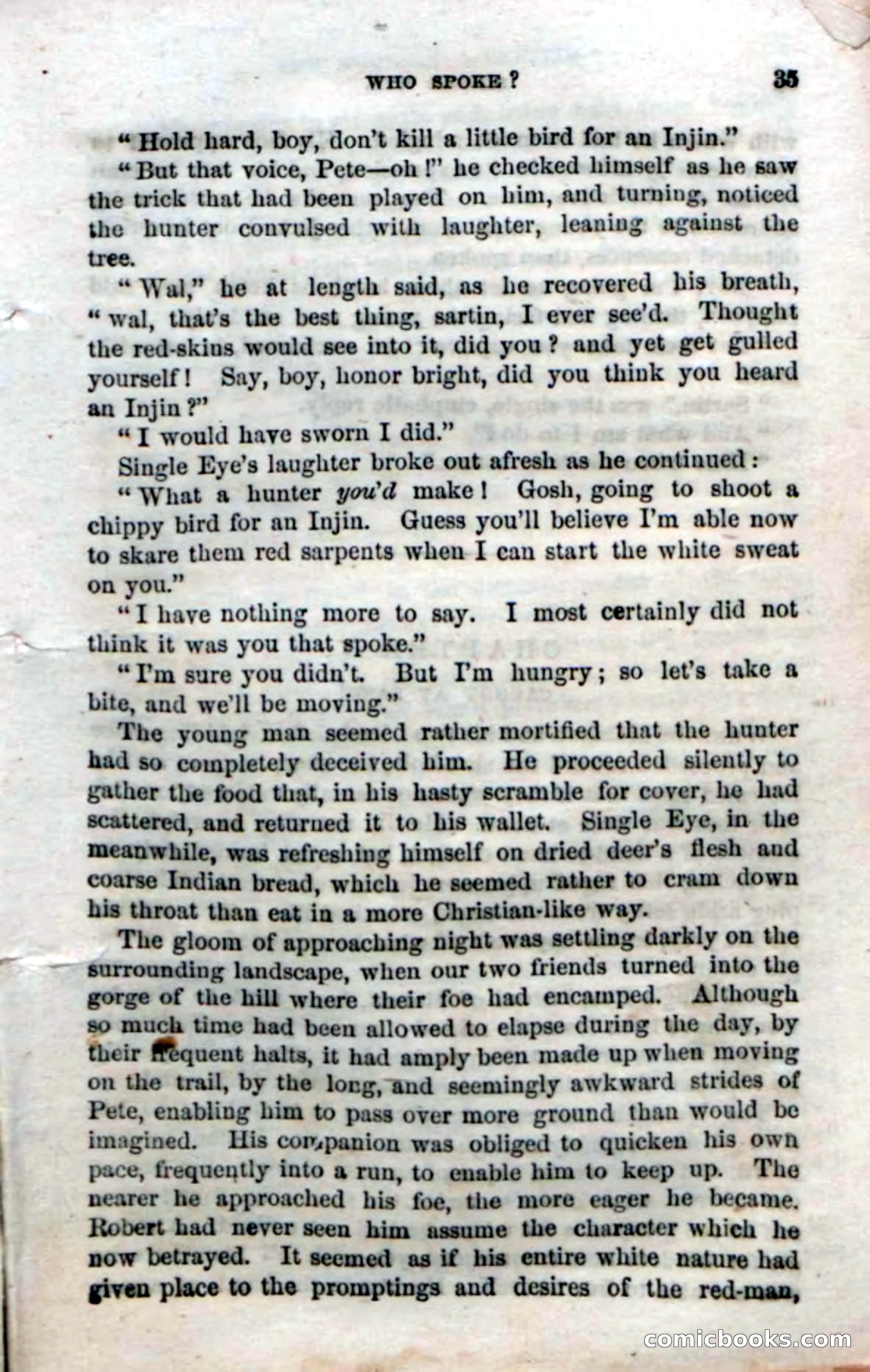 Beadle's Dime Novels No. 52: Single Eye — page 37 of 132