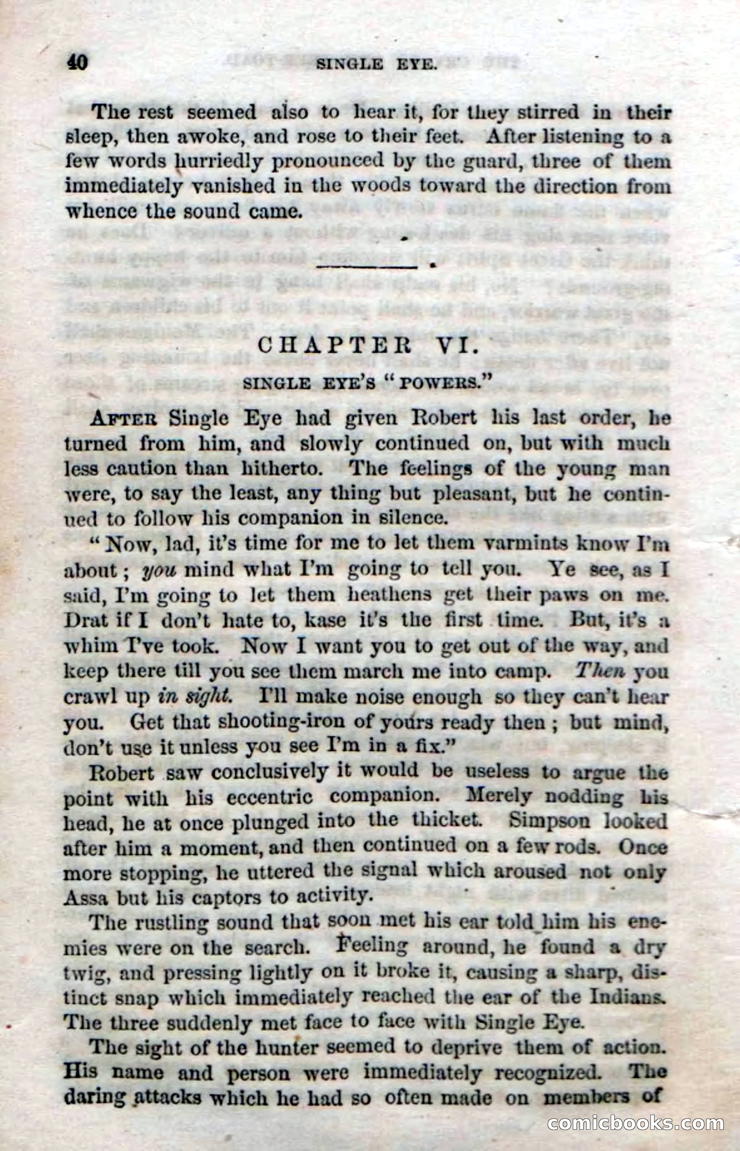 Beadle's Dime Novels No. 52: Single Eye — page 42 of 132