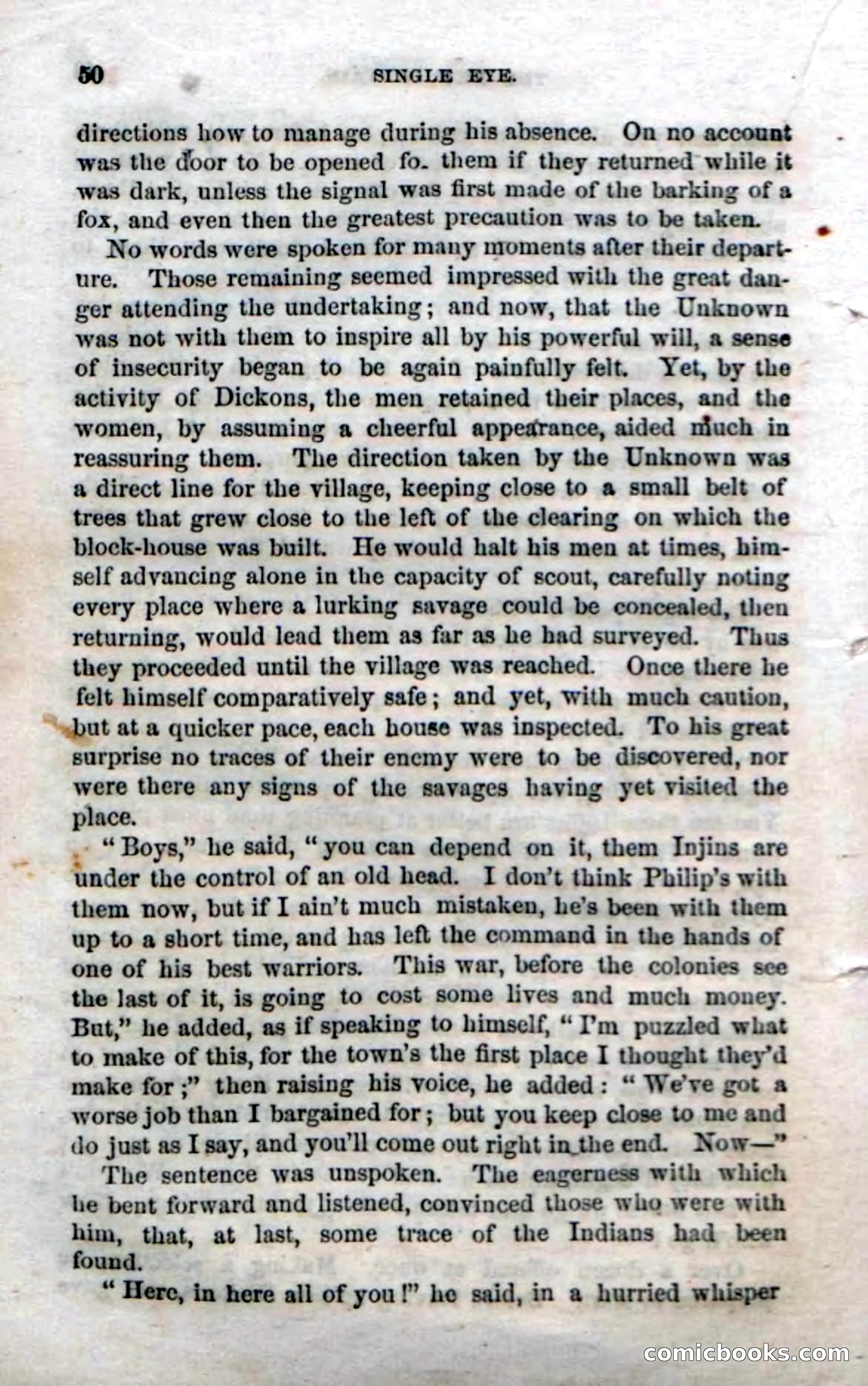 Beadle's Dime Novels No. 52: Single Eye — page 52 of 132