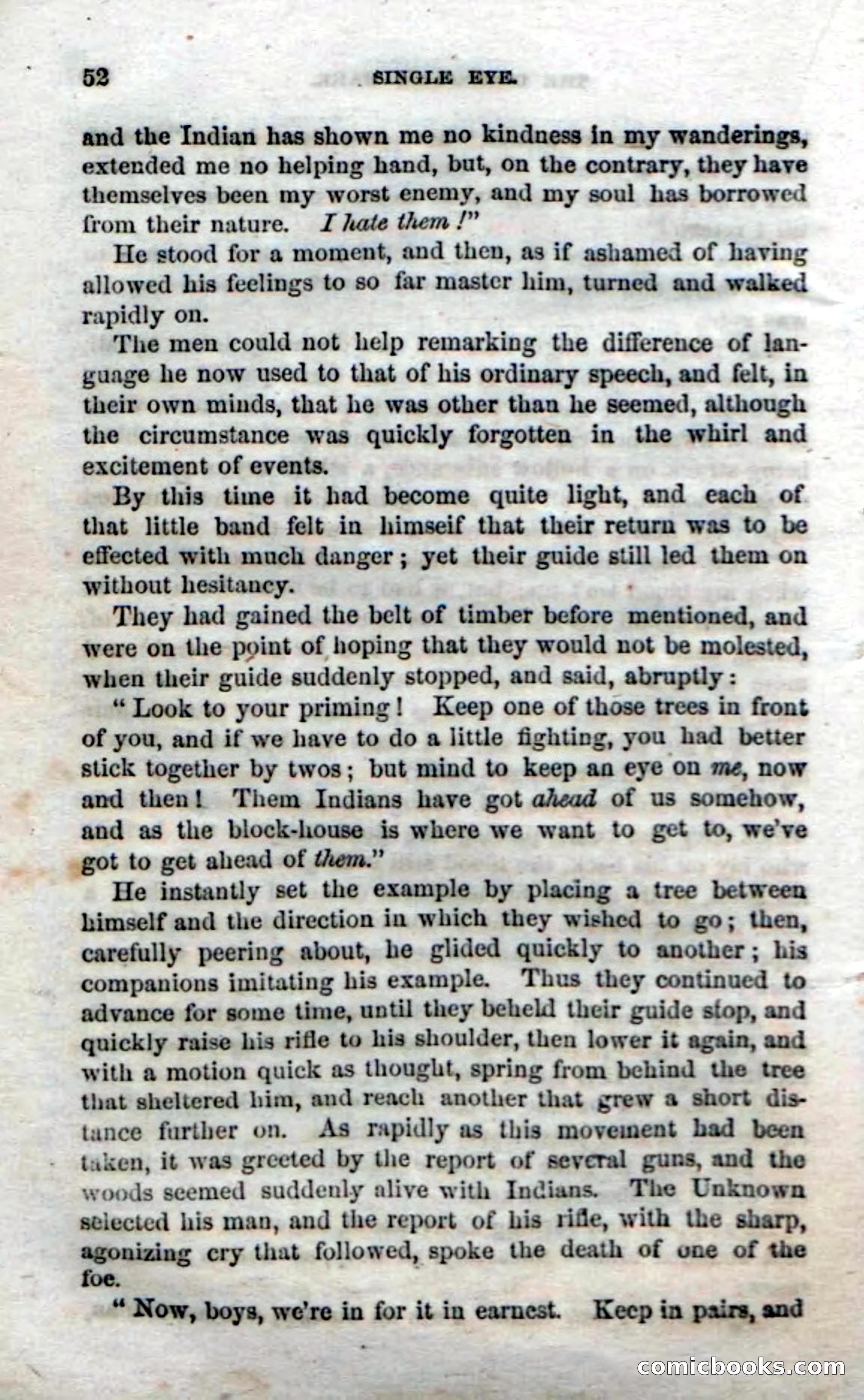 Beadle's Dime Novels No. 52: Single Eye — page 54 of 132