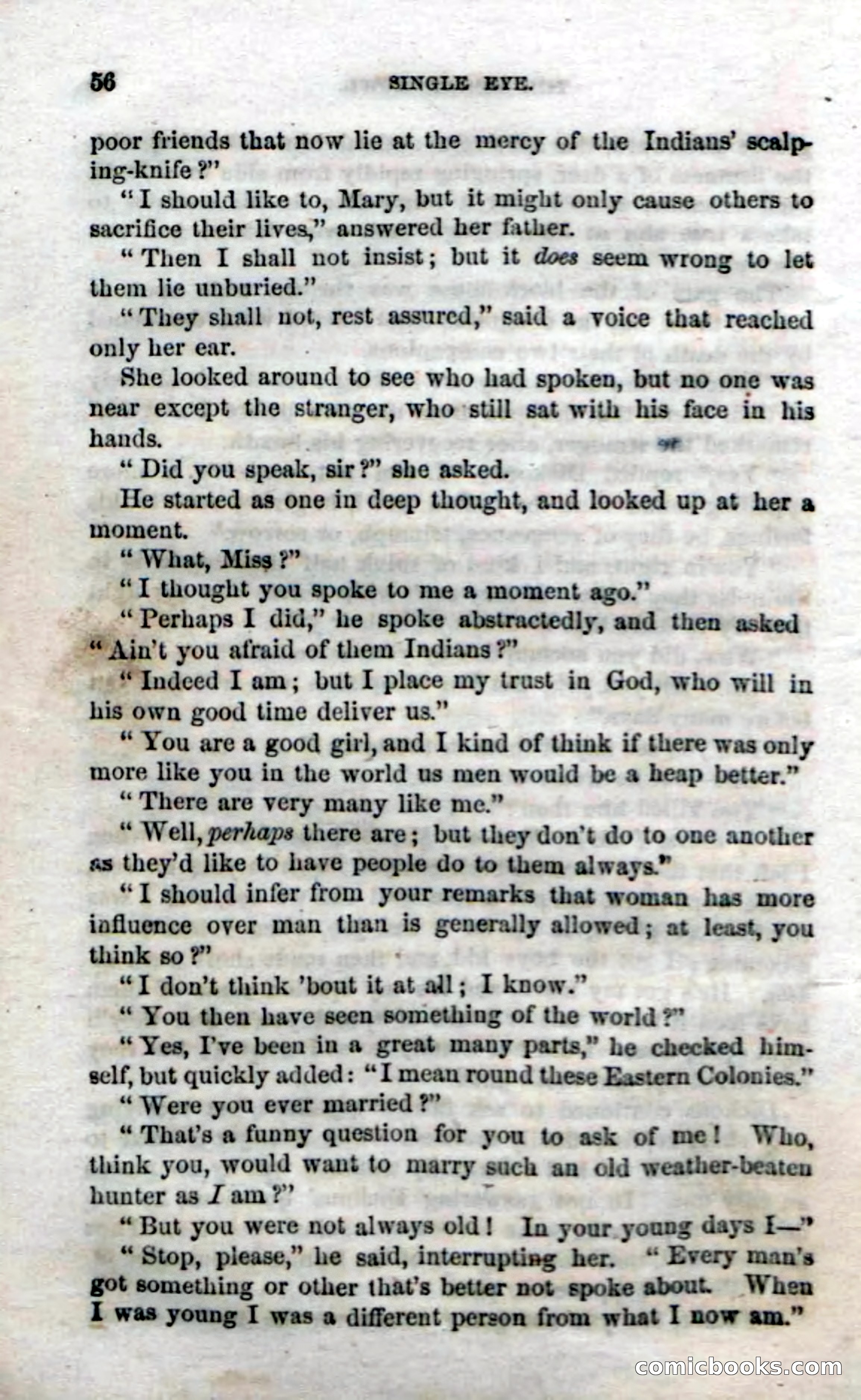 Beadle's Dime Novels No. 52: Single Eye — page 58 of 132