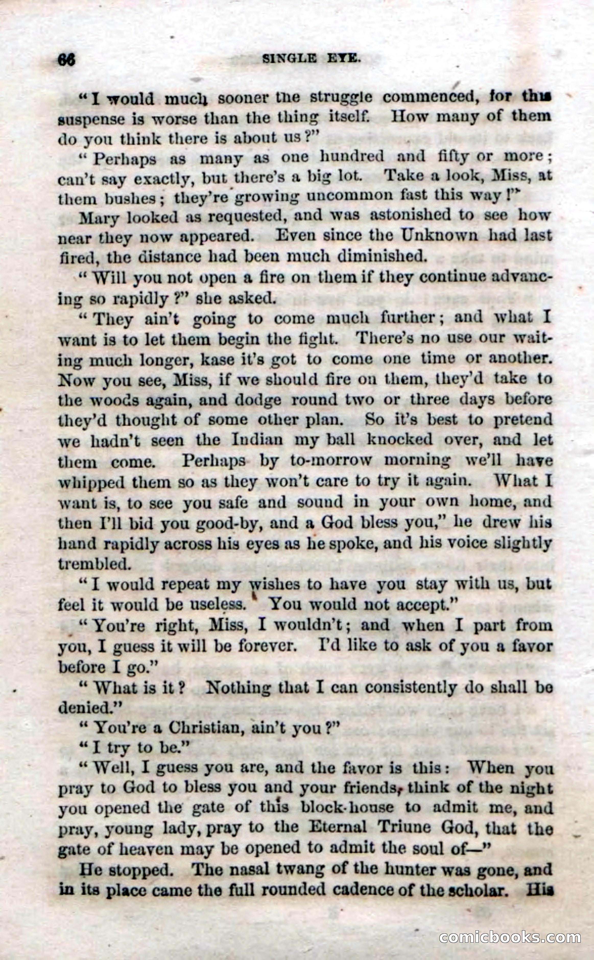 Beadle's Dime Novels No. 52: Single Eye — page 68 of 132