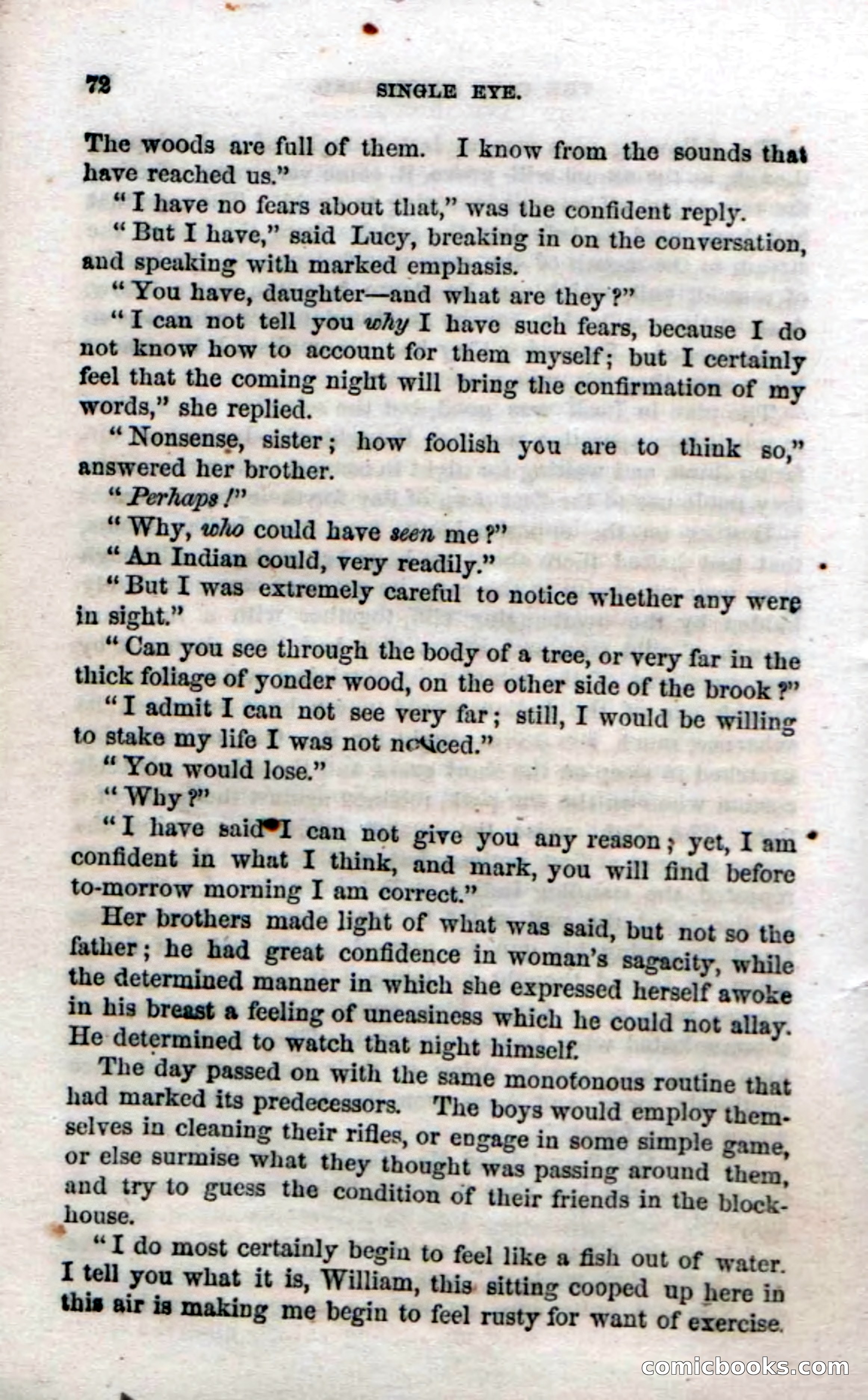 Beadle's Dime Novels No. 52: Single Eye — page 74 of 132