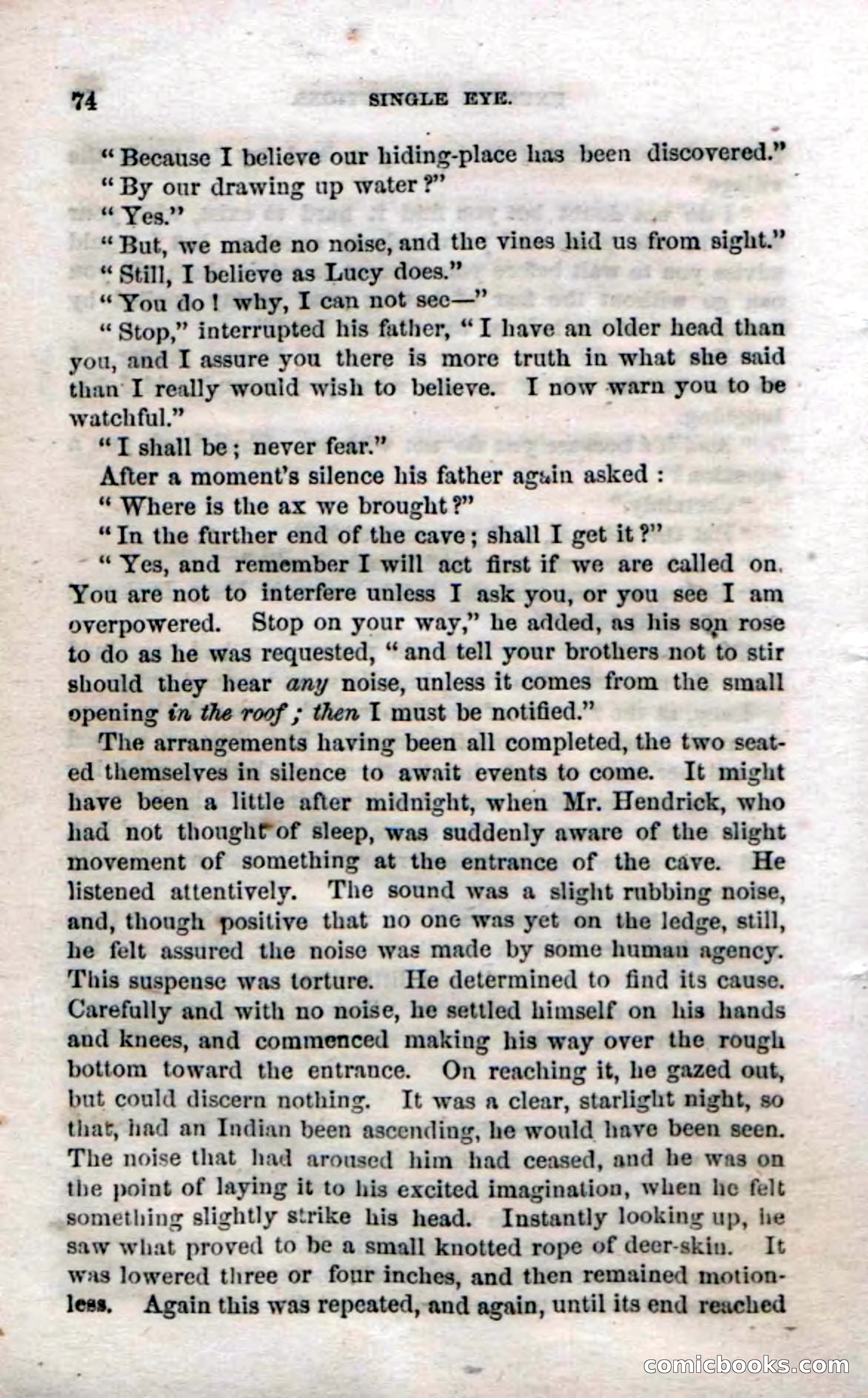 Beadle's Dime Novels No. 52: Single Eye — page 76 of 132