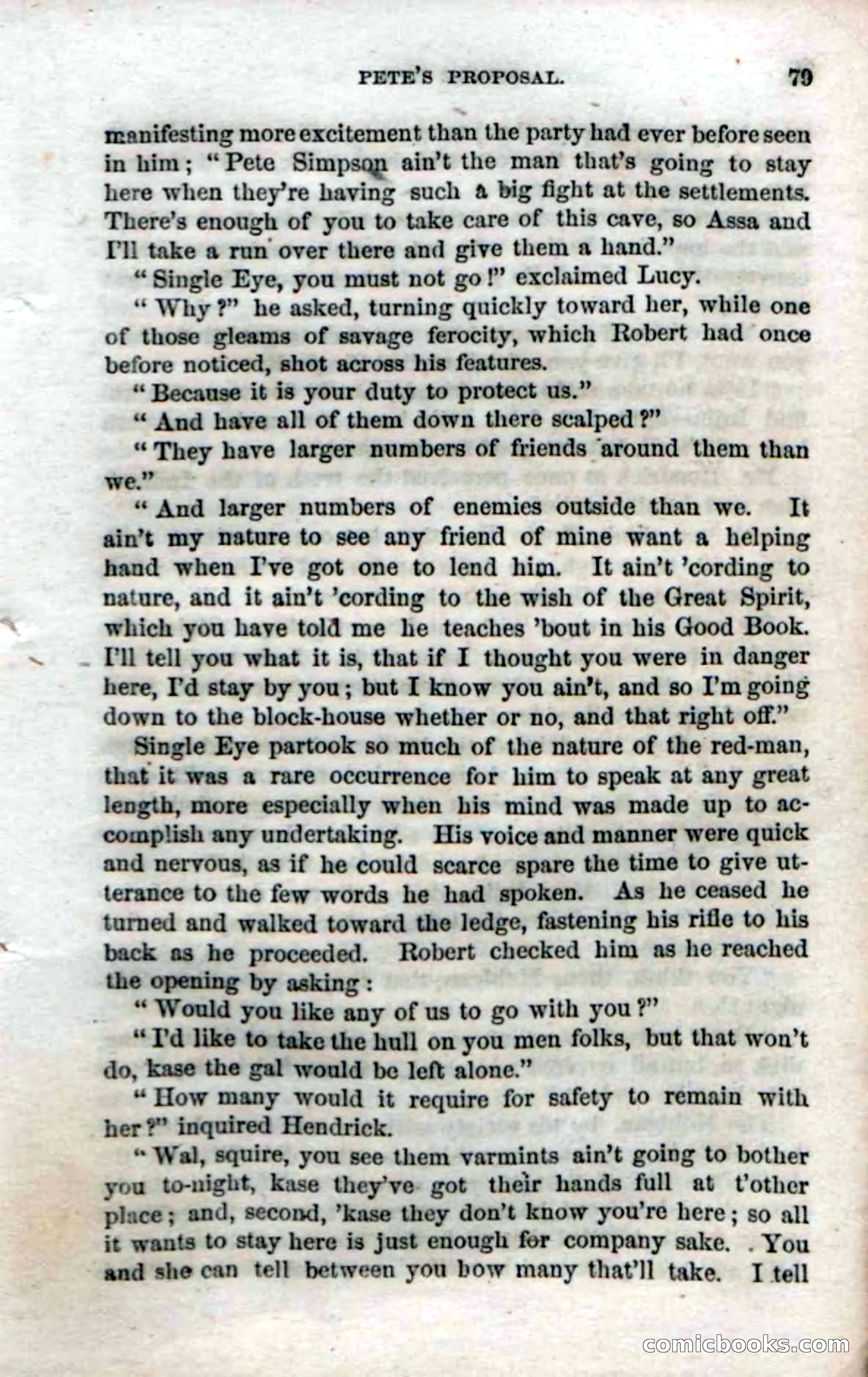 Beadle's Dime Novels No. 52: Single Eye — page 81 of 132