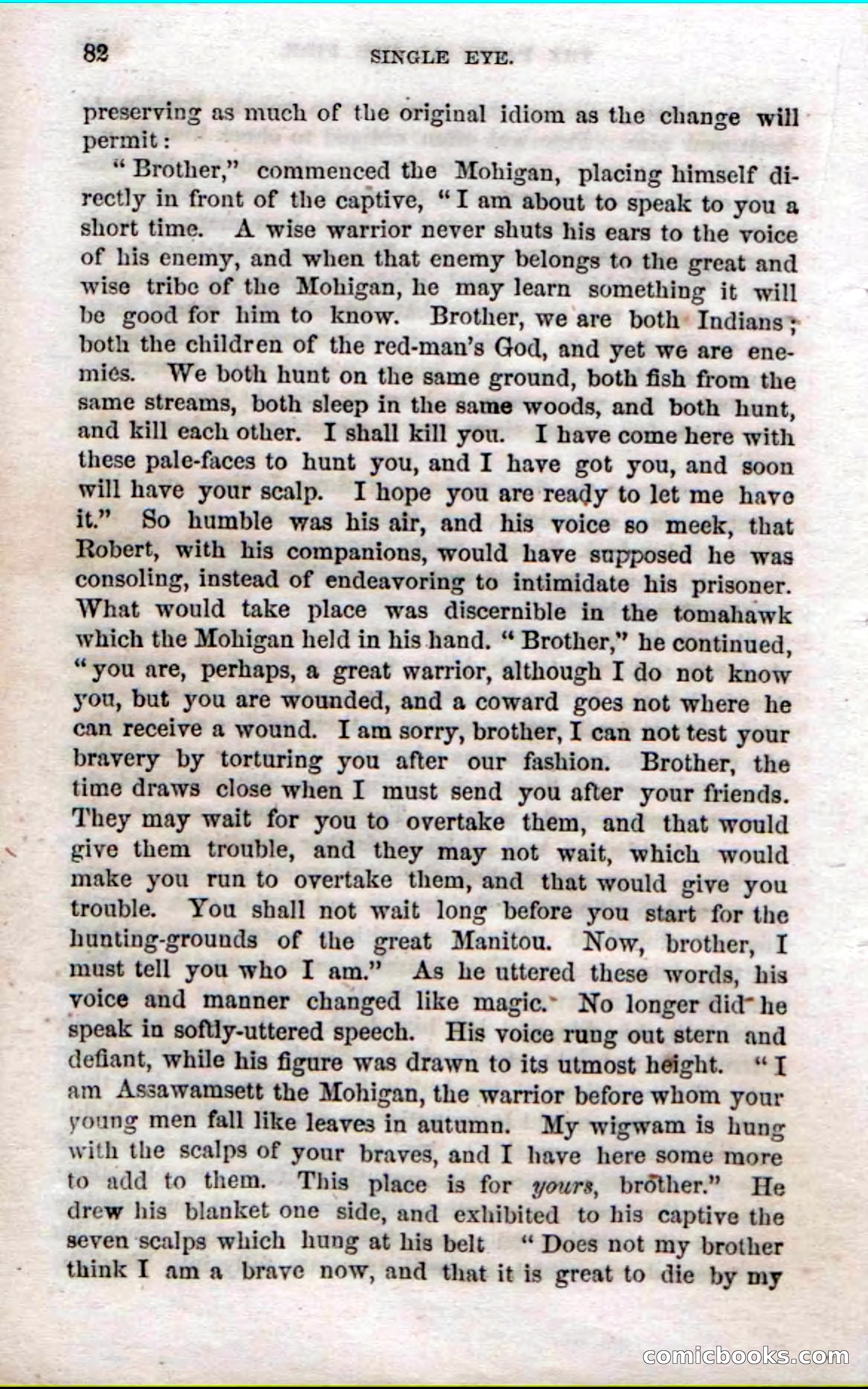 Beadle's Dime Novels No. 52: Single Eye — page 84 of 132