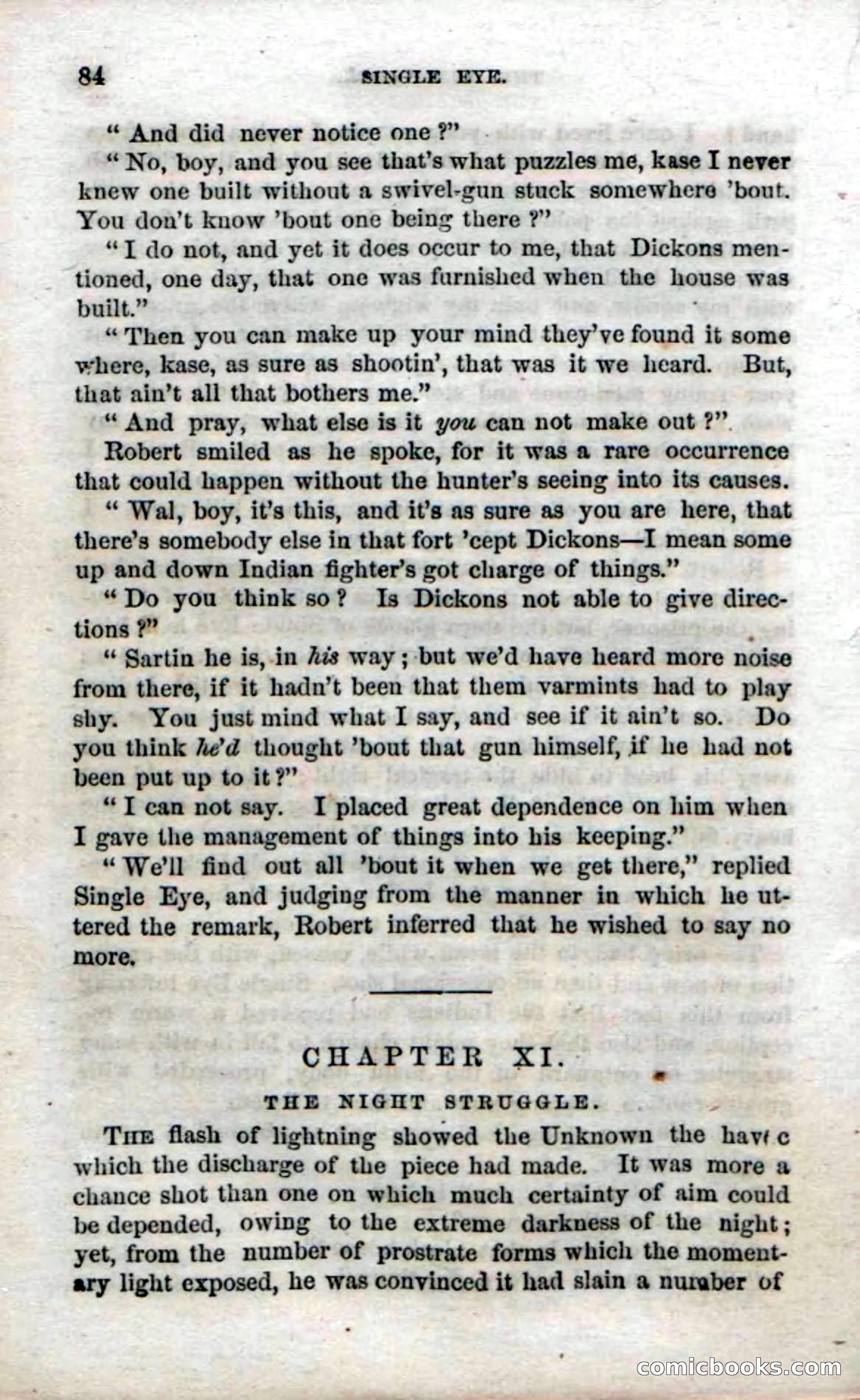 Beadle's Dime Novels No. 52: Single Eye — page 86 of 132