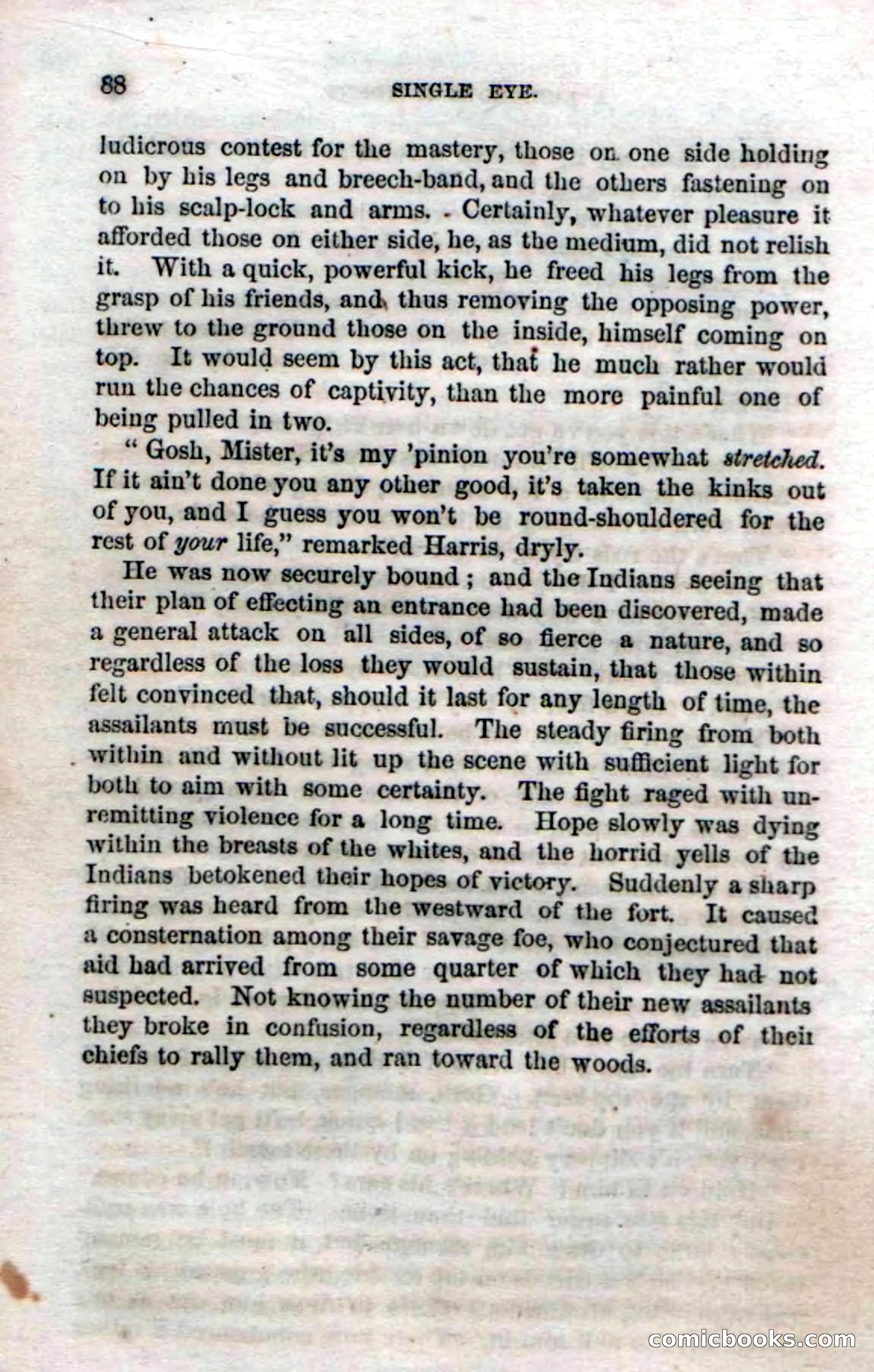 Beadle's Dime Novels No. 52: Single Eye — page 90 of 132