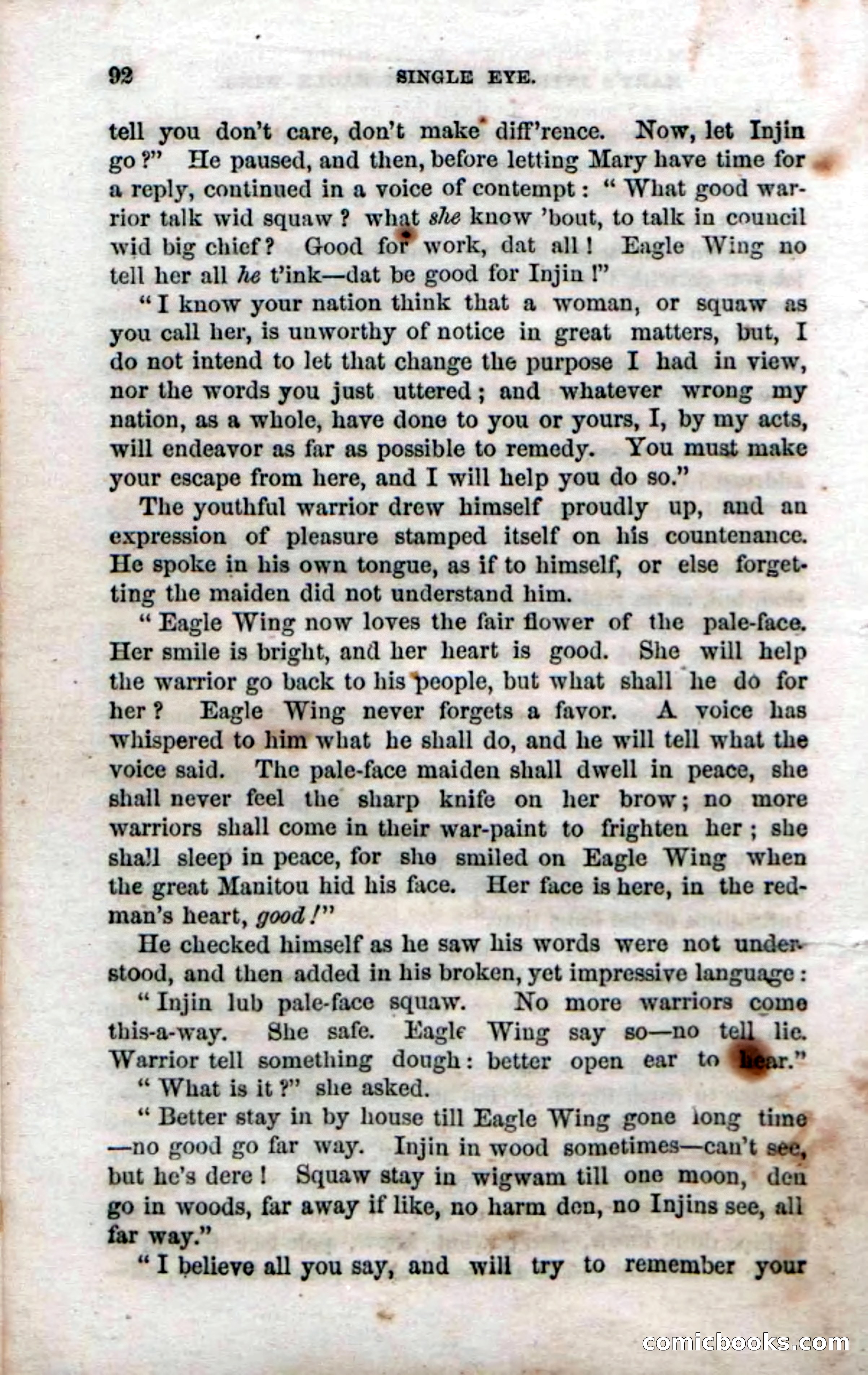 Beadle's Dime Novels No. 52: Single Eye — page 94 of 132