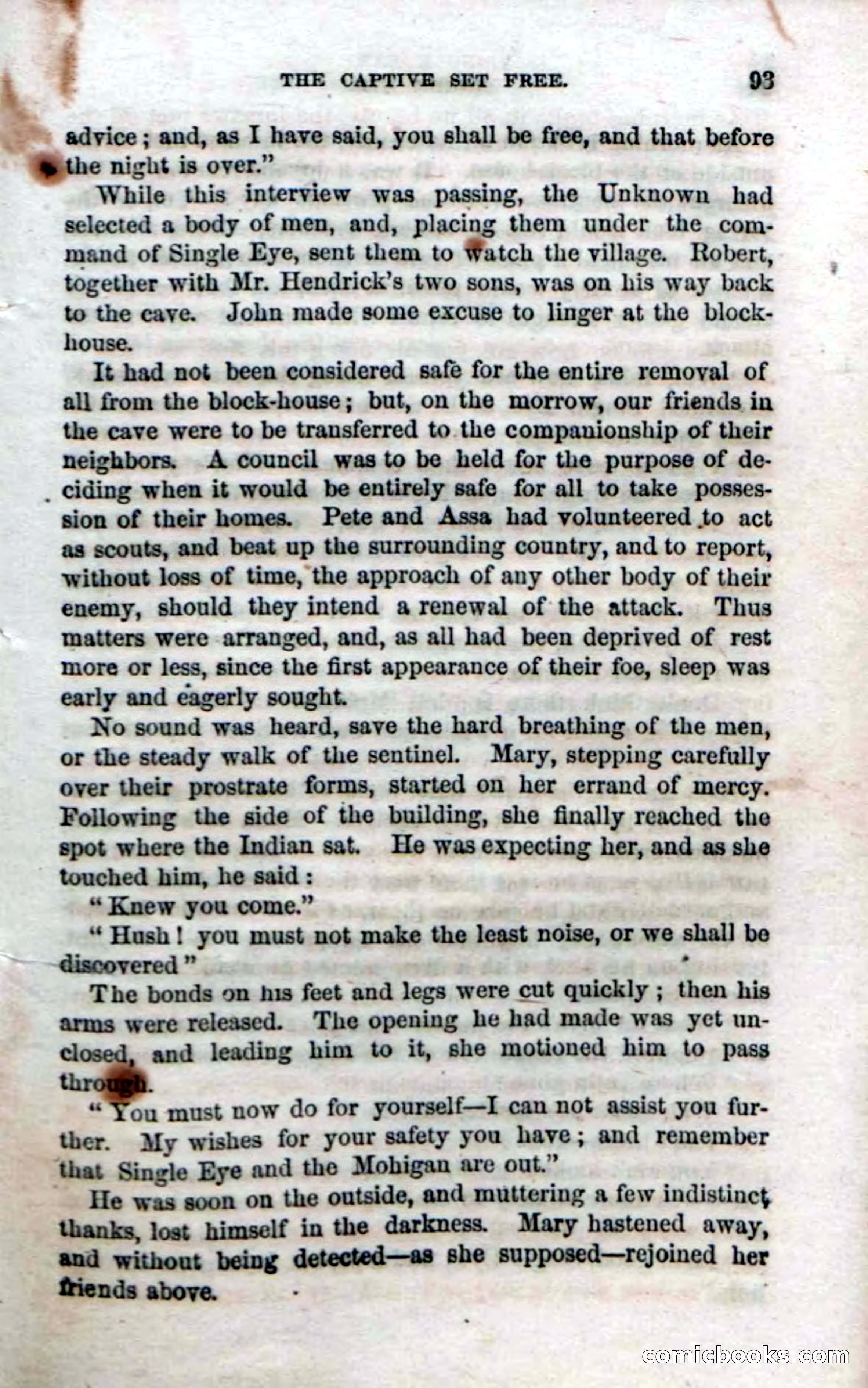 Beadle's Dime Novels No. 52: Single Eye — page 95 of 132