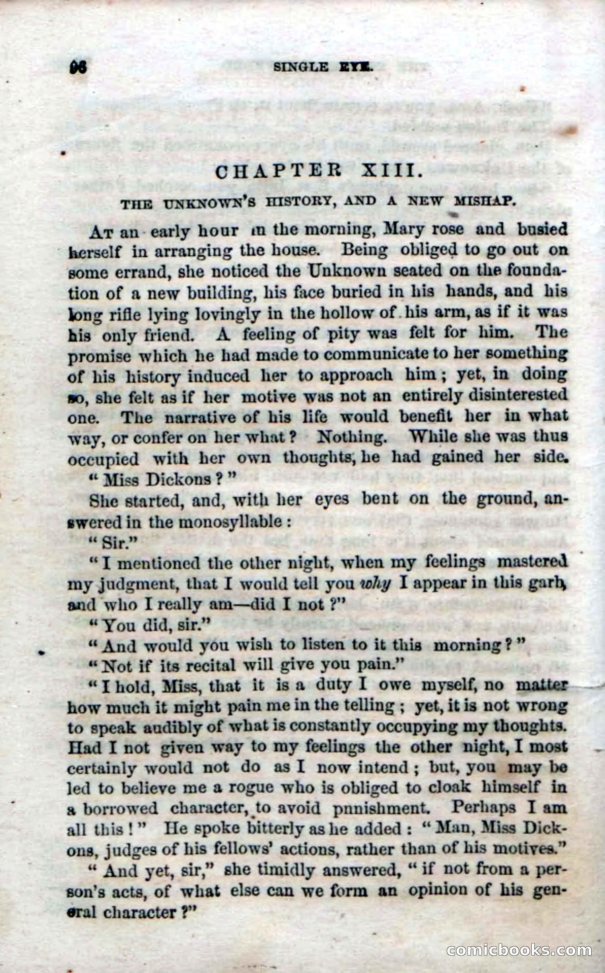 Beadle's Dime Novels No. 52: Single Eye — page 98 of 132
