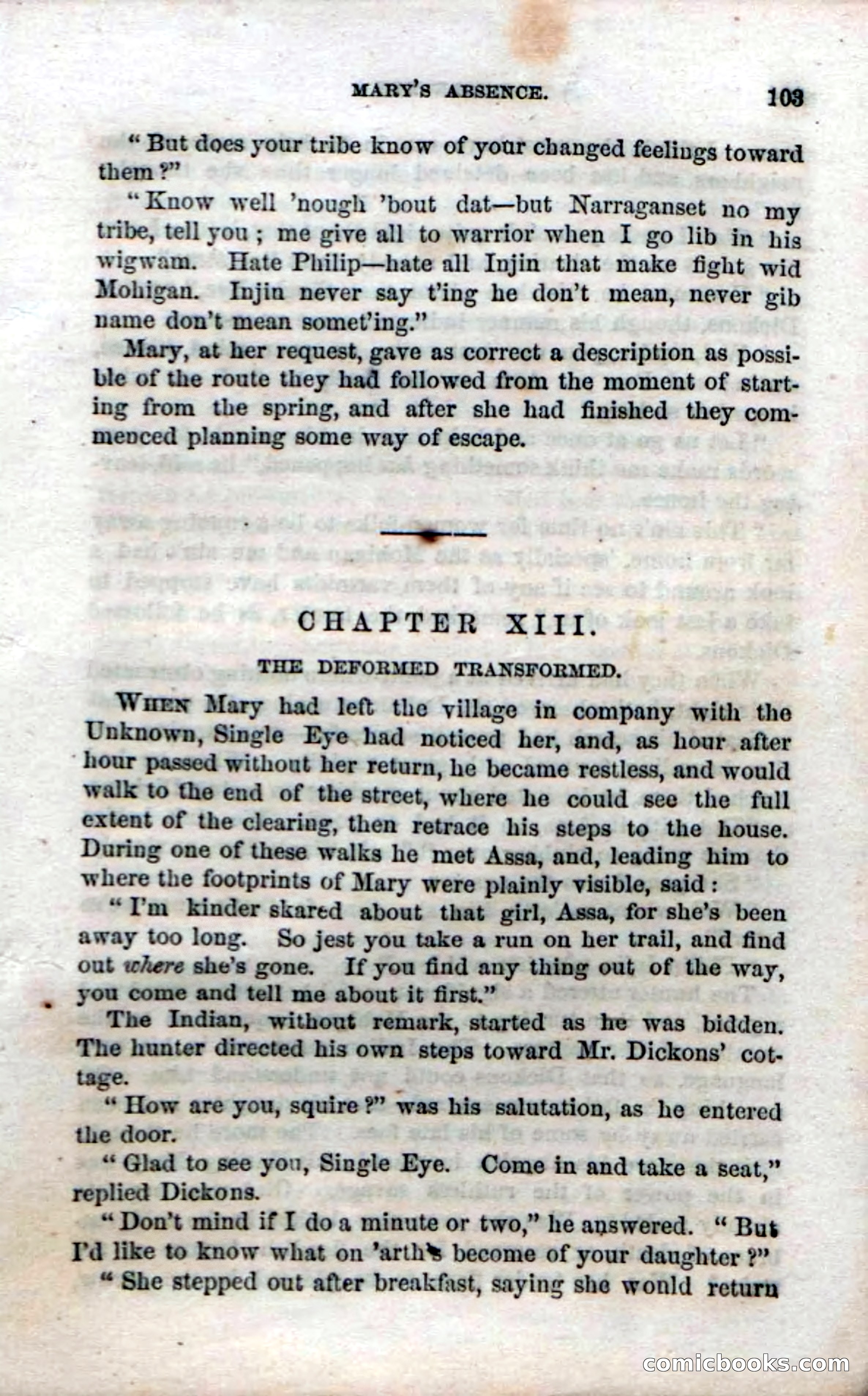 Beadle's Dime Novels No. 52: Single Eye — page 105 of 132