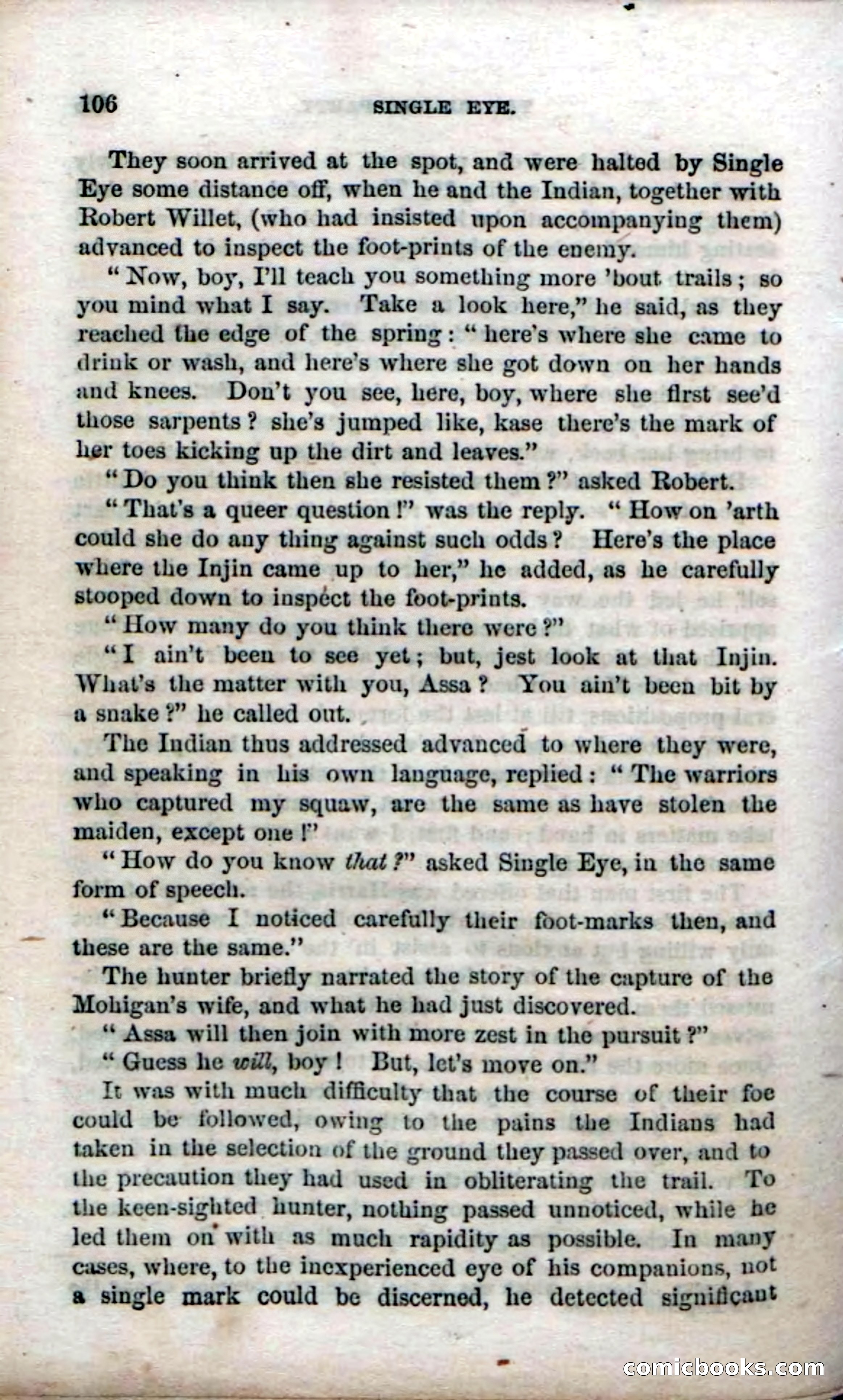 Beadle's Dime Novels No. 52: Single Eye — page 108 of 132
