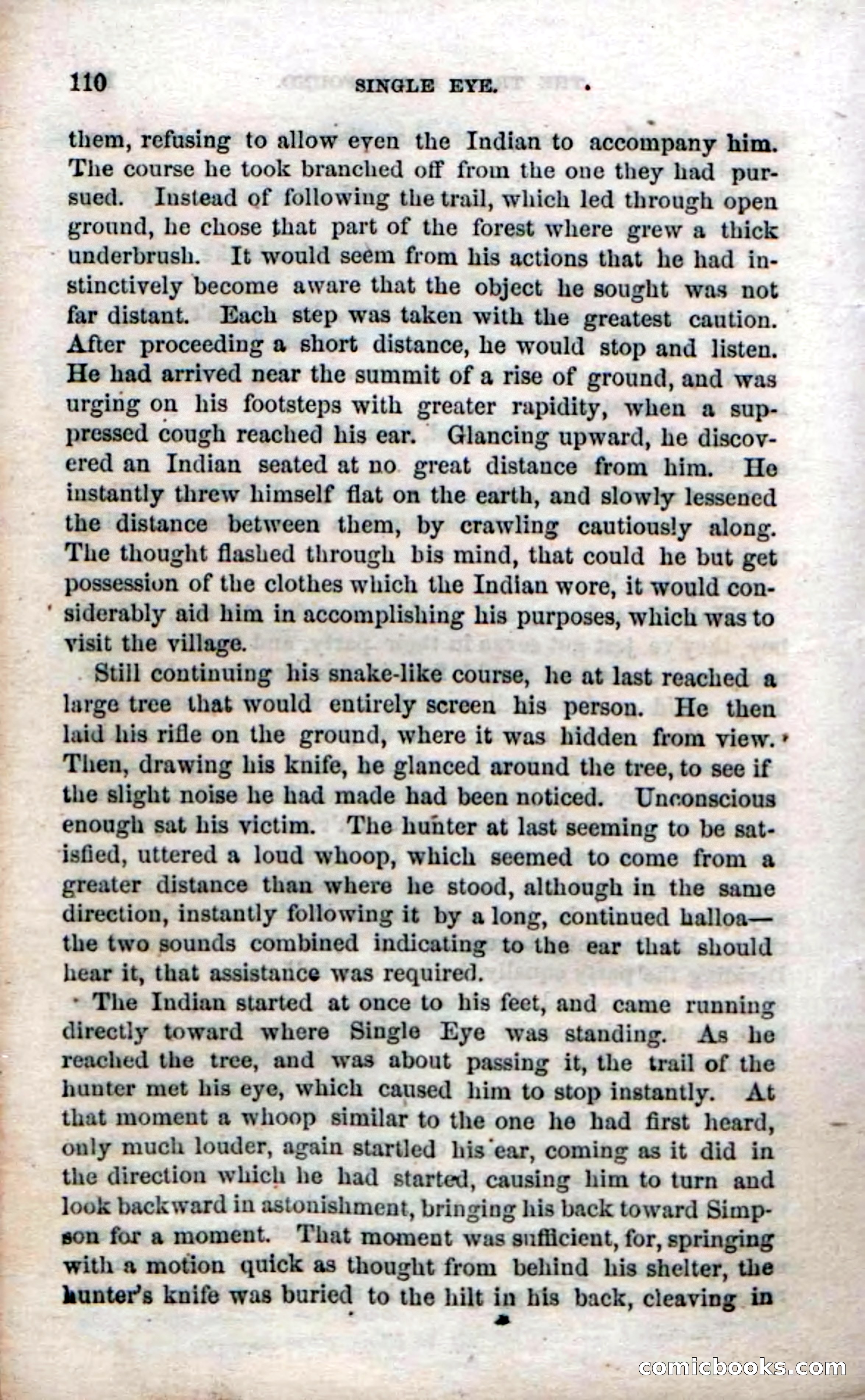 Beadle's Dime Novels No. 52: Single Eye — page 112 of 132